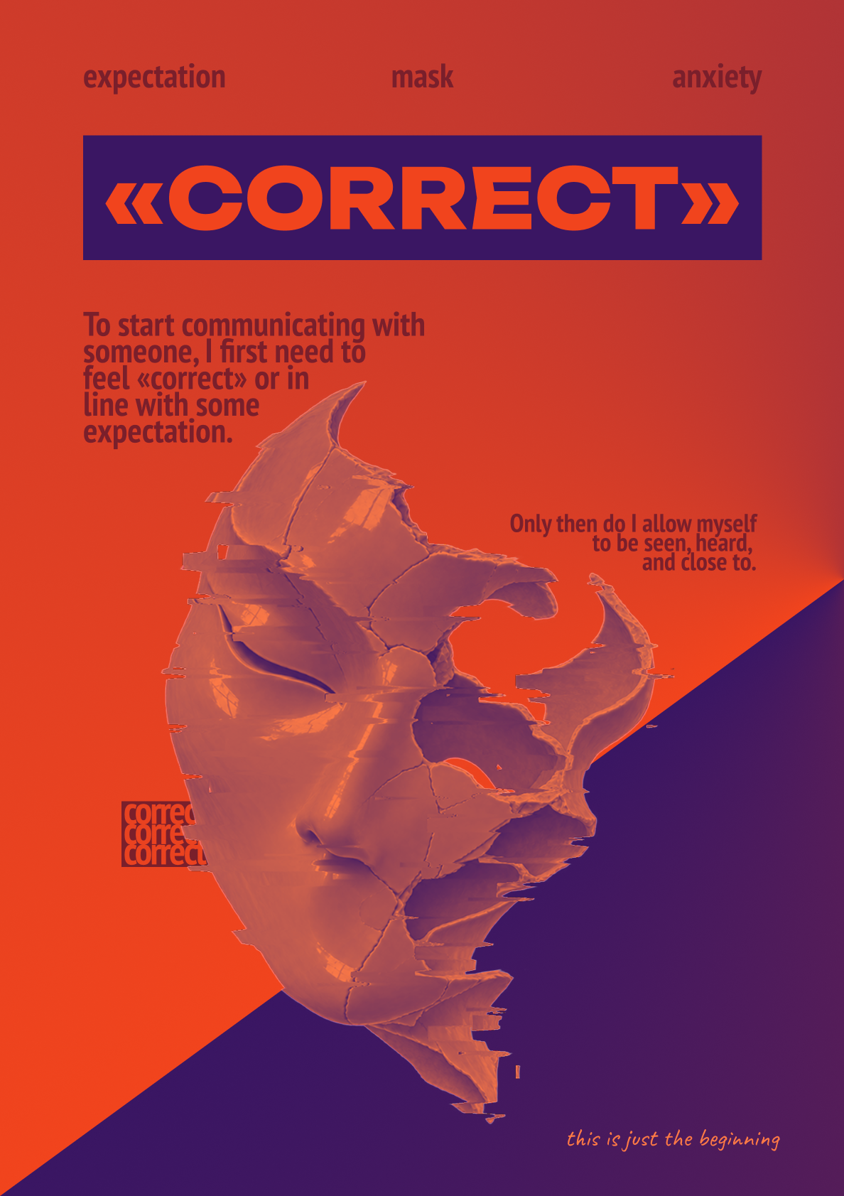 «Correct» — Psychological Poster Design — Изображение №2 — Графика на Dprofile