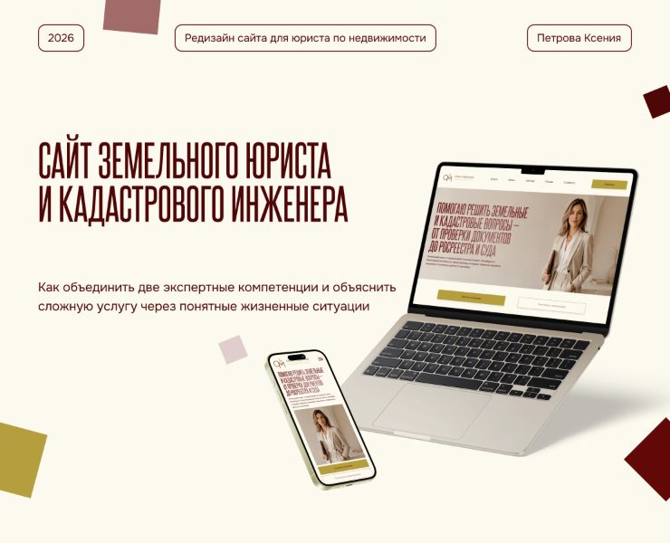 Сайт для кадастрового юриста — Интерфейсы на Dprofile