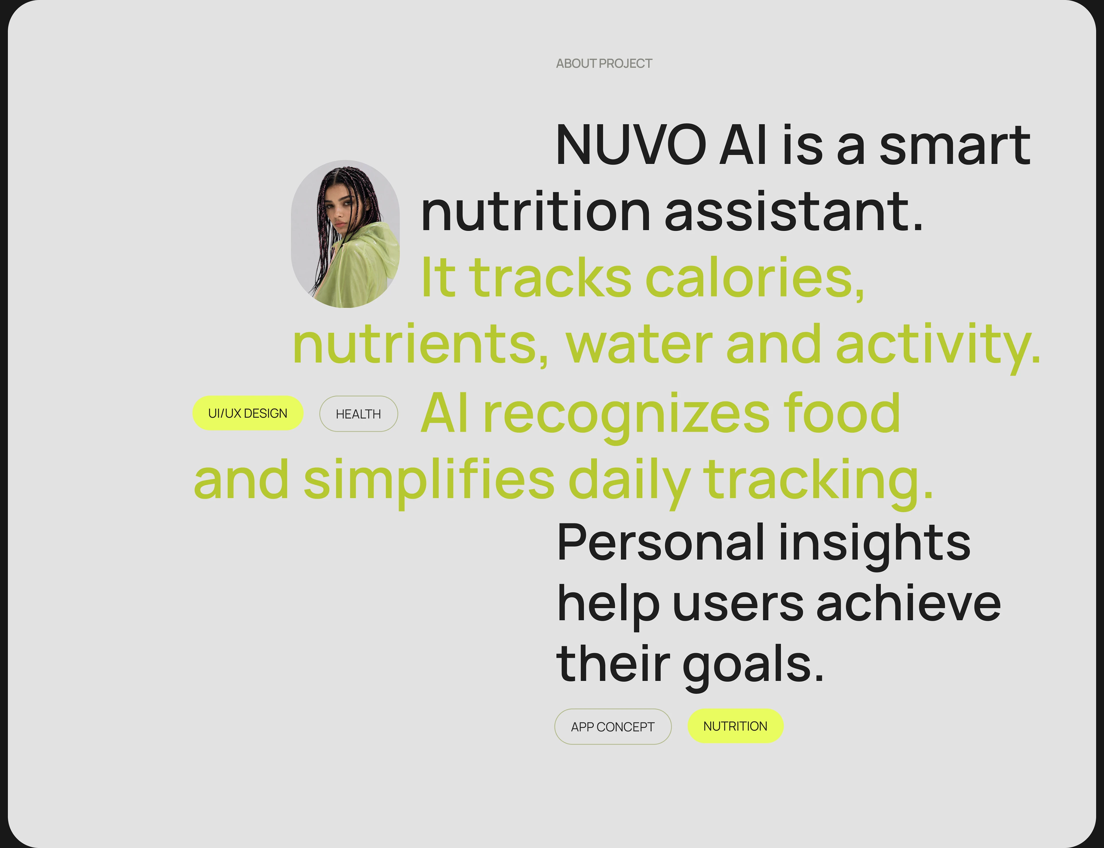 NUVO AI — Nutrition & Calorie Tracking App — Изображение №2 — Интерфейсы на Dprofile
