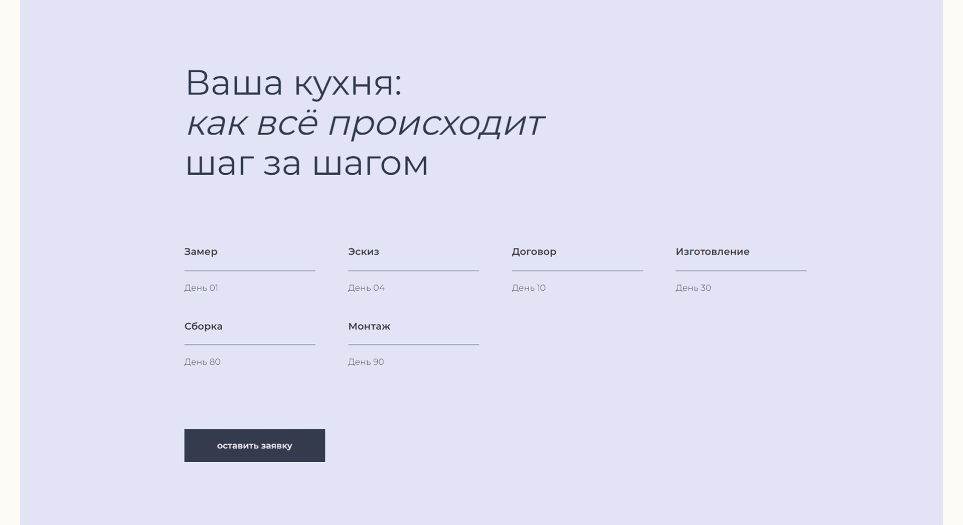 Дизайн сайта кухни на заказ — Изображение №8 — Интерфейсы, Брендинг на Dprofile