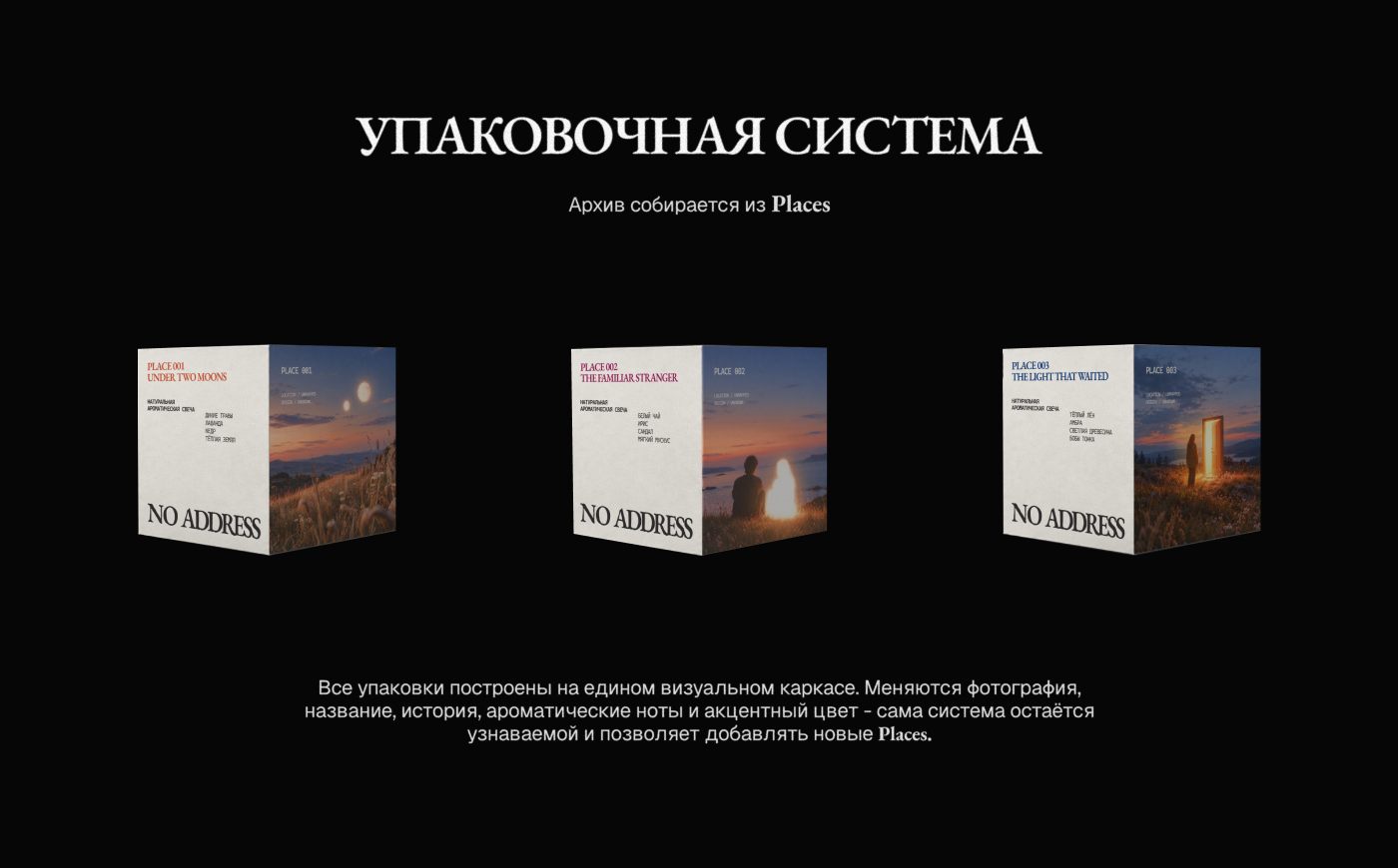 NO ADDRESS / Брендинг и система упаковки ароматических свеч… — Изображение №11 — Брендинг на Dprofile