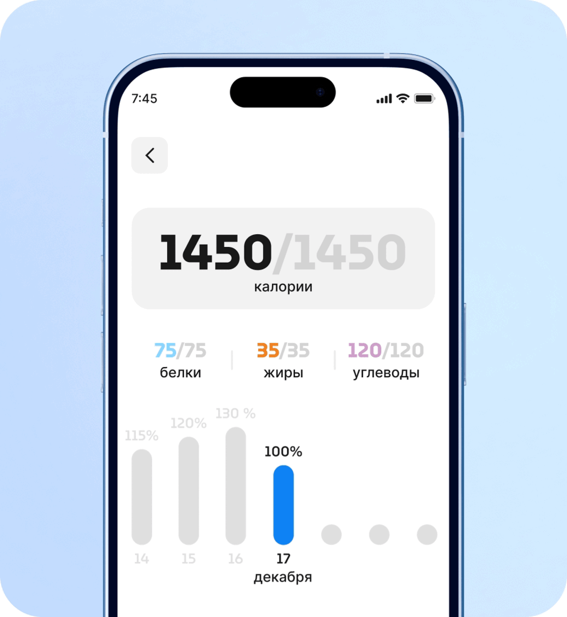 Balance — приложение для подсчета калорий — Изображение №9 — Интерфейсы на Dprofile