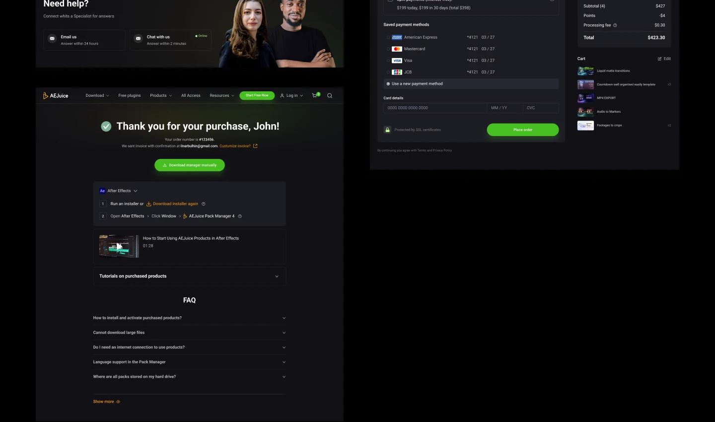 Animation & Motion Graphics Shop — Изображение №10 — Интерфейсы на Dprofile