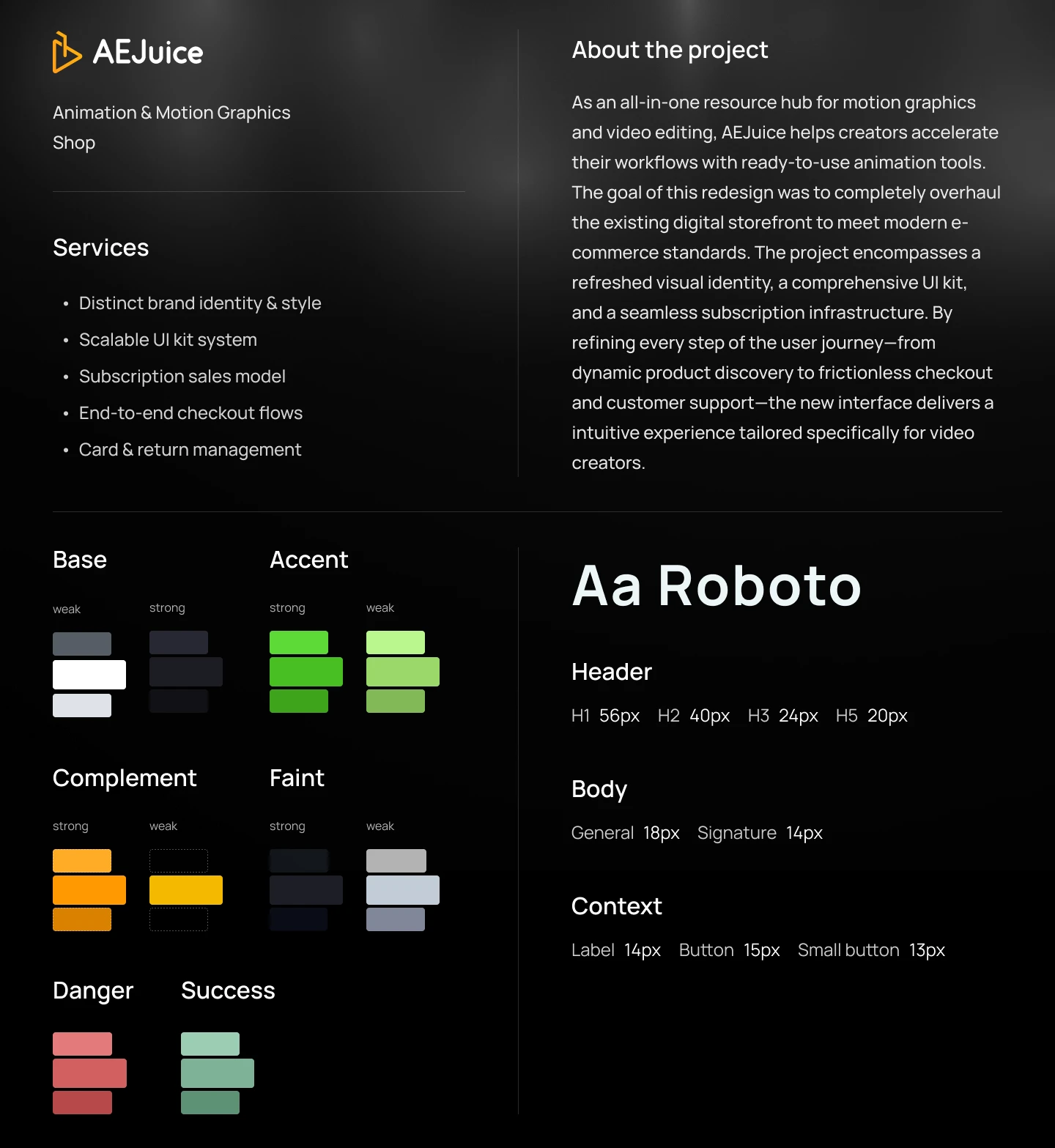 Animation & Motion Graphics Shop — Изображение №2 — Интерфейсы на Dprofile