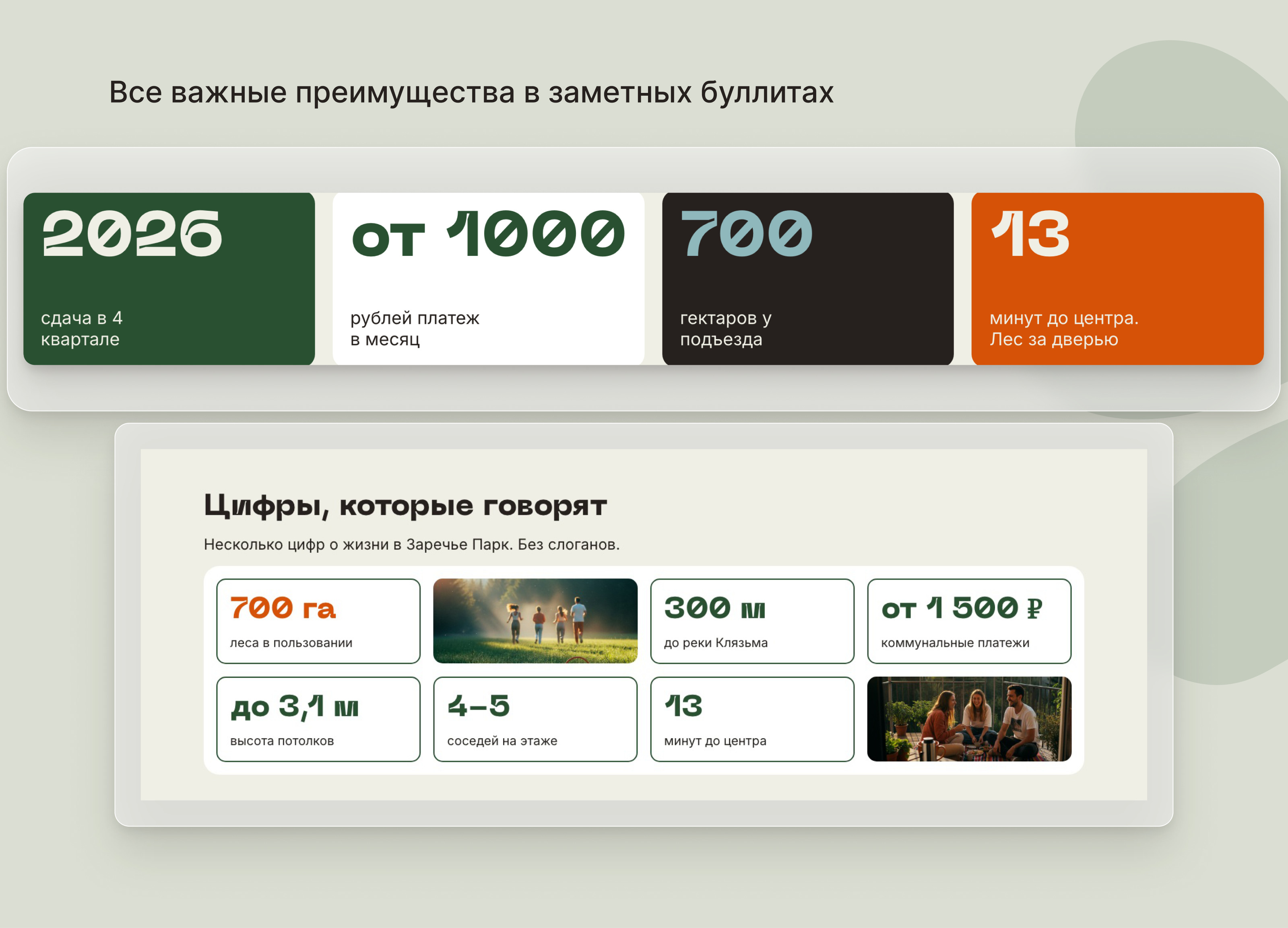 Заречье Парк | Сайт ЖК, калькулятор и планировки — Изображение №5 — Интерфейсы, Брендинг на Dprofile