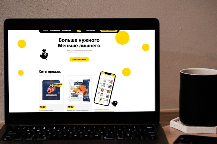 ЧИЖИК — Лендинг дискаунтера с фокусом на приложение — Изображение №7 — Интерфейсы, Графика на Dprofile