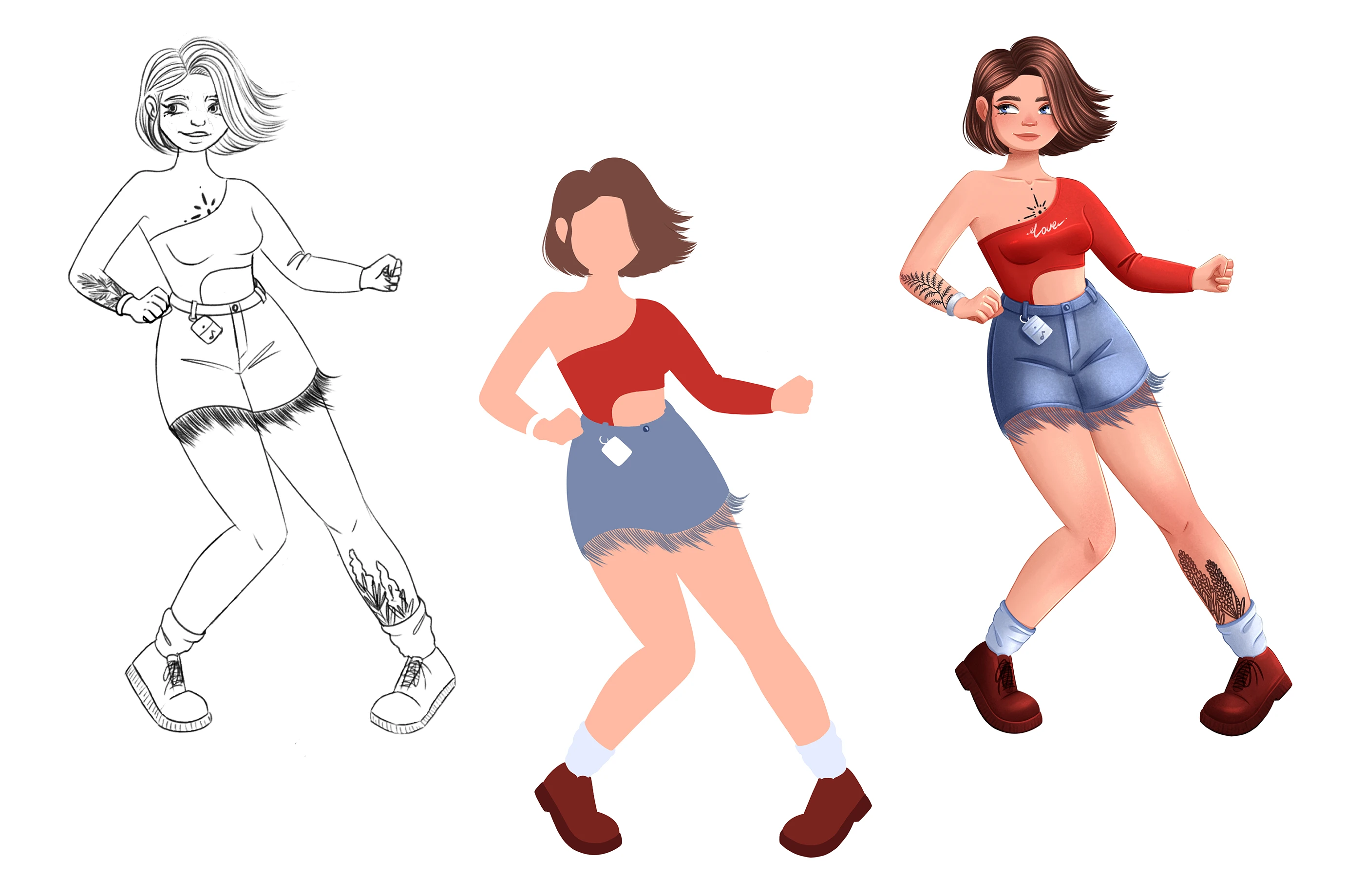 Дизайн персонажа 𝄀 Character design — Изображение №15 — Иллюстрация на Dprofile