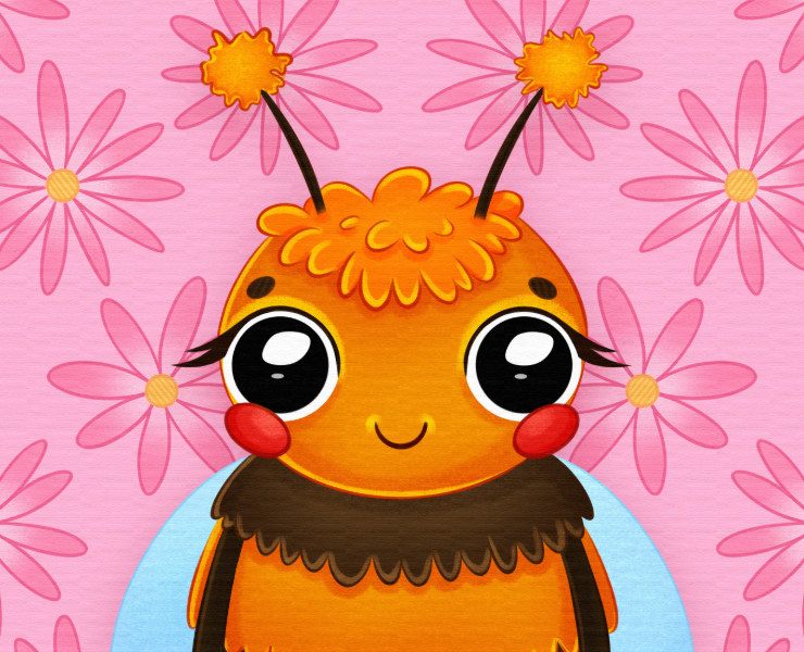 Пчелиный набор стикеров 𝄀 Stickers for messengers — Иллюстрация на Dprofile