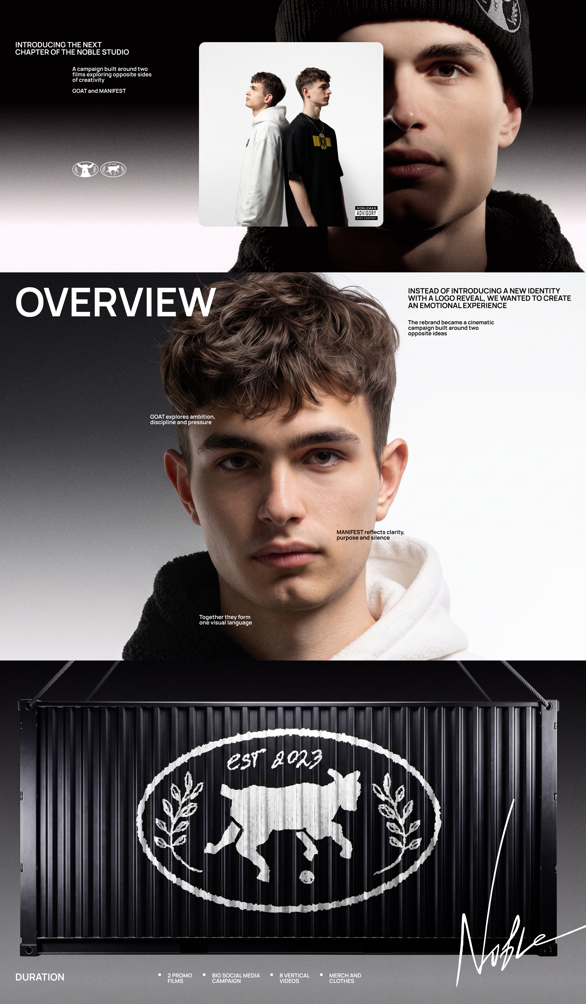 GOAT × MANIFEST | A Cinematic Campaign — Изображение №1 — Брендинг, Нейро на Dprofile