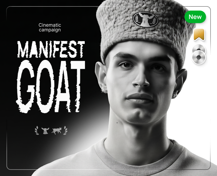 GOAT × MANIFEST | A Cinematic Campaign — Нейро, Брендинг на Dprofile