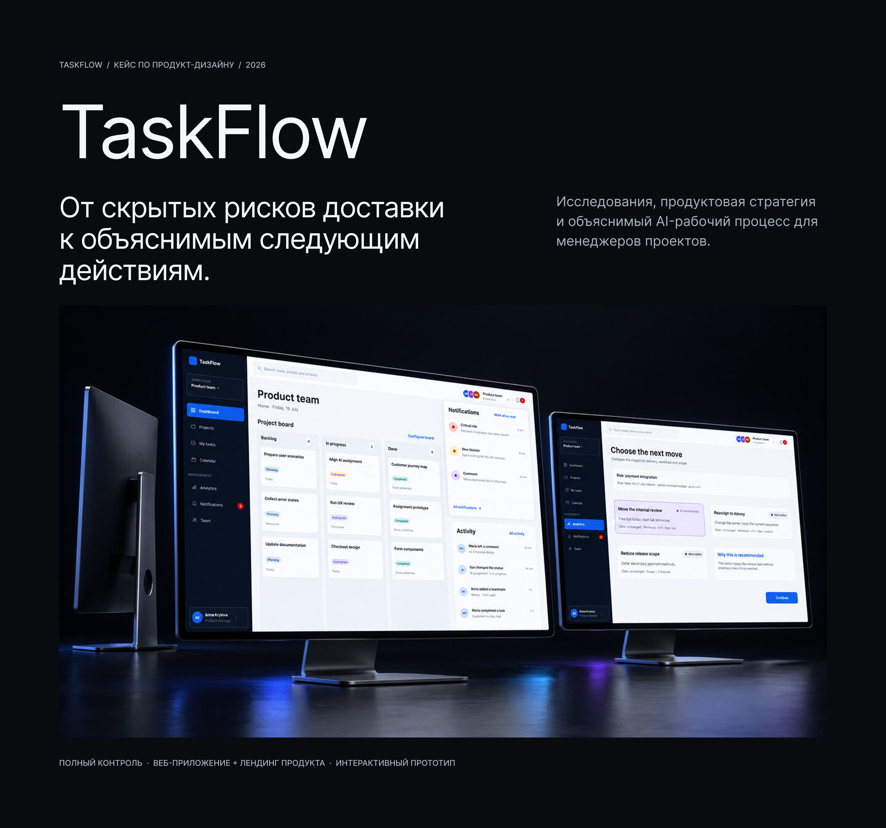 TaskFlow — управление проектными рисками — Изображение №1 — Интерфейсы на Dprofile