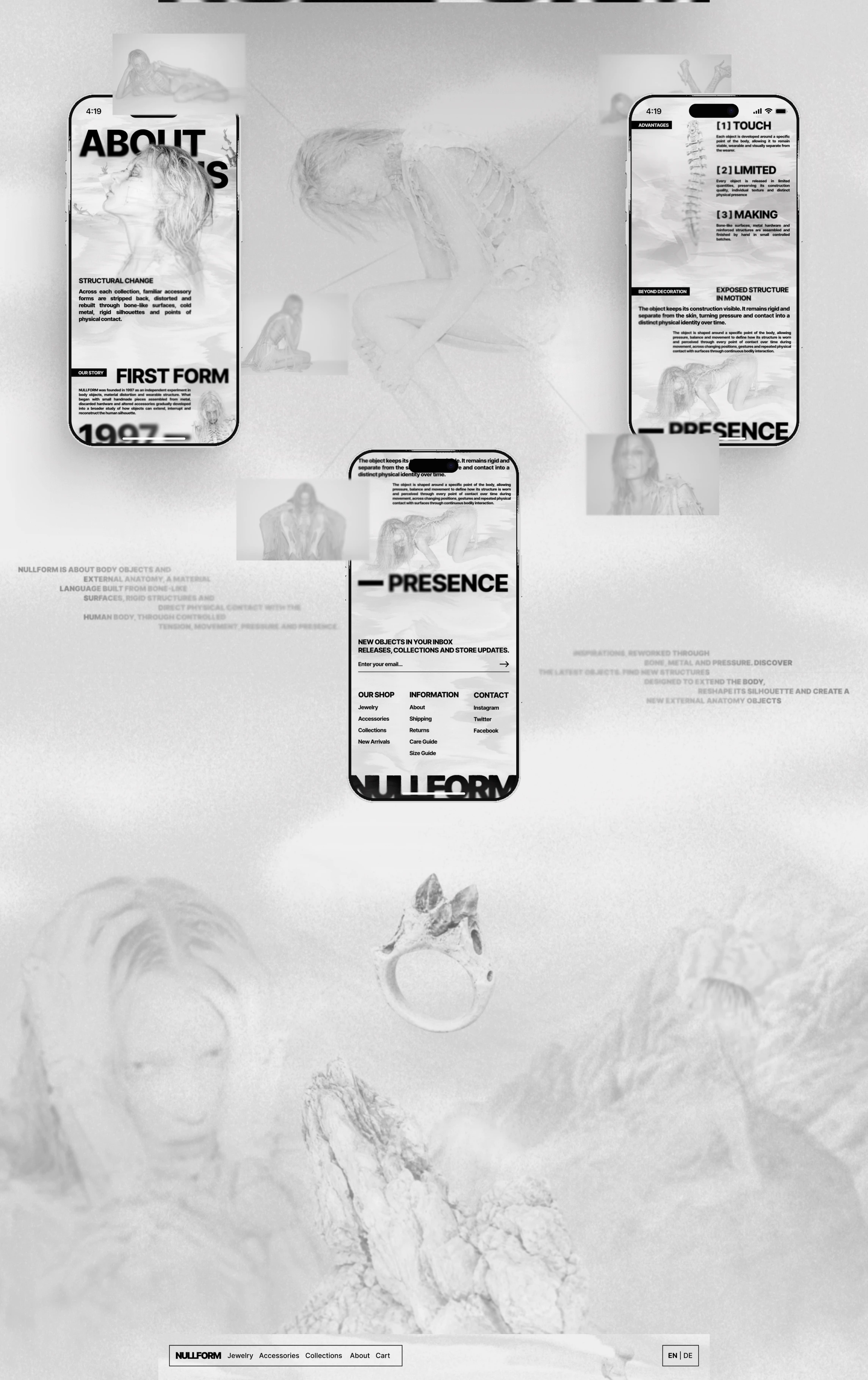 NULLFORM | WEBSITE DESIGN — Изображение №7 — Интерфейсы на Dprofile