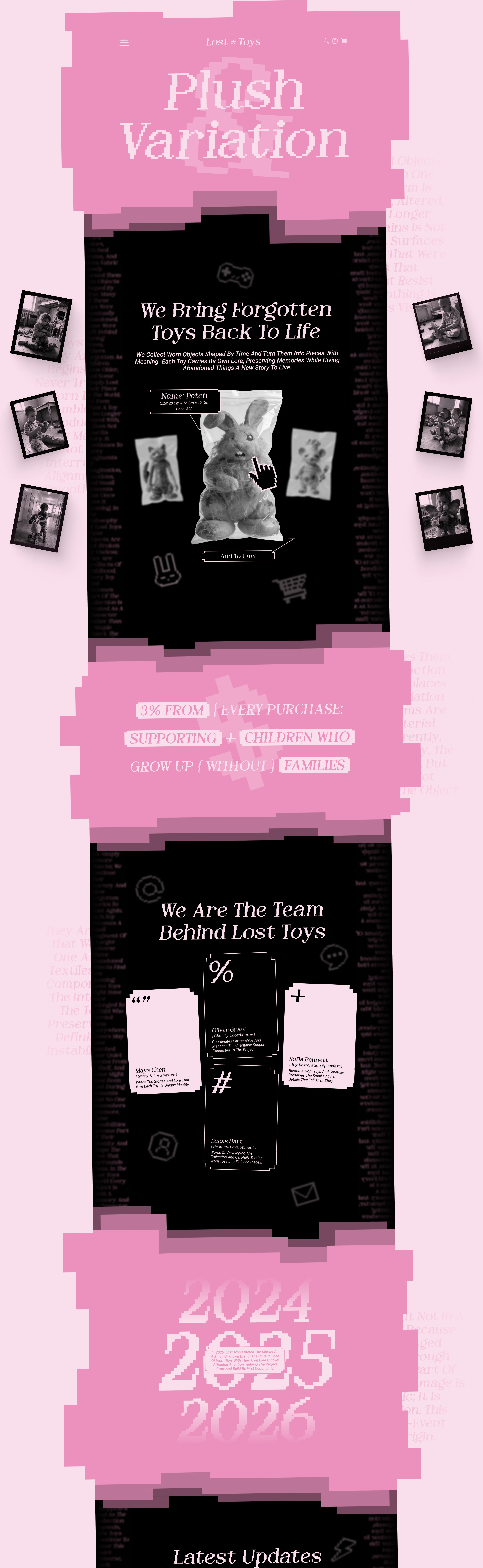 Lost * Toys | Website Design — Изображение №2 — Интерфейсы на Dprofile