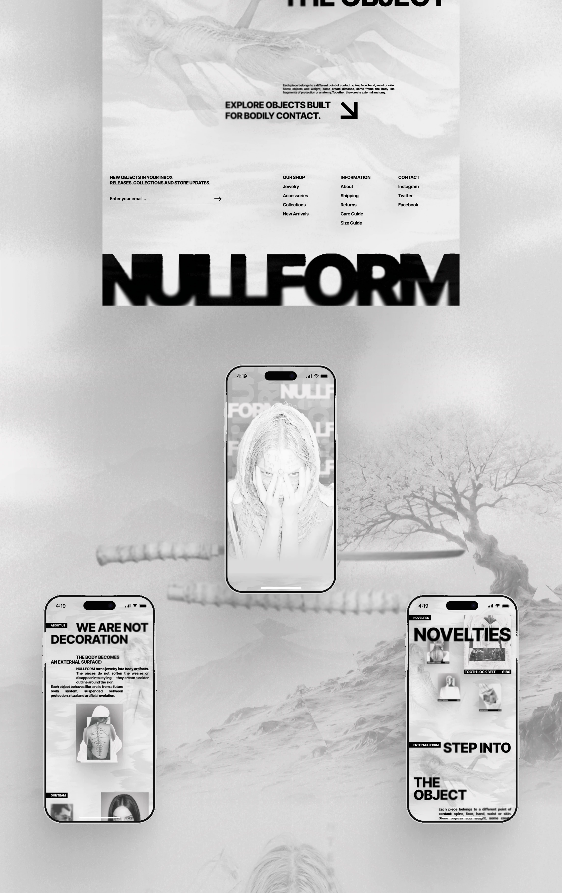 NULLFORM | WEBSITE DESIGN — Изображение №3 — Интерфейсы на Dprofile
