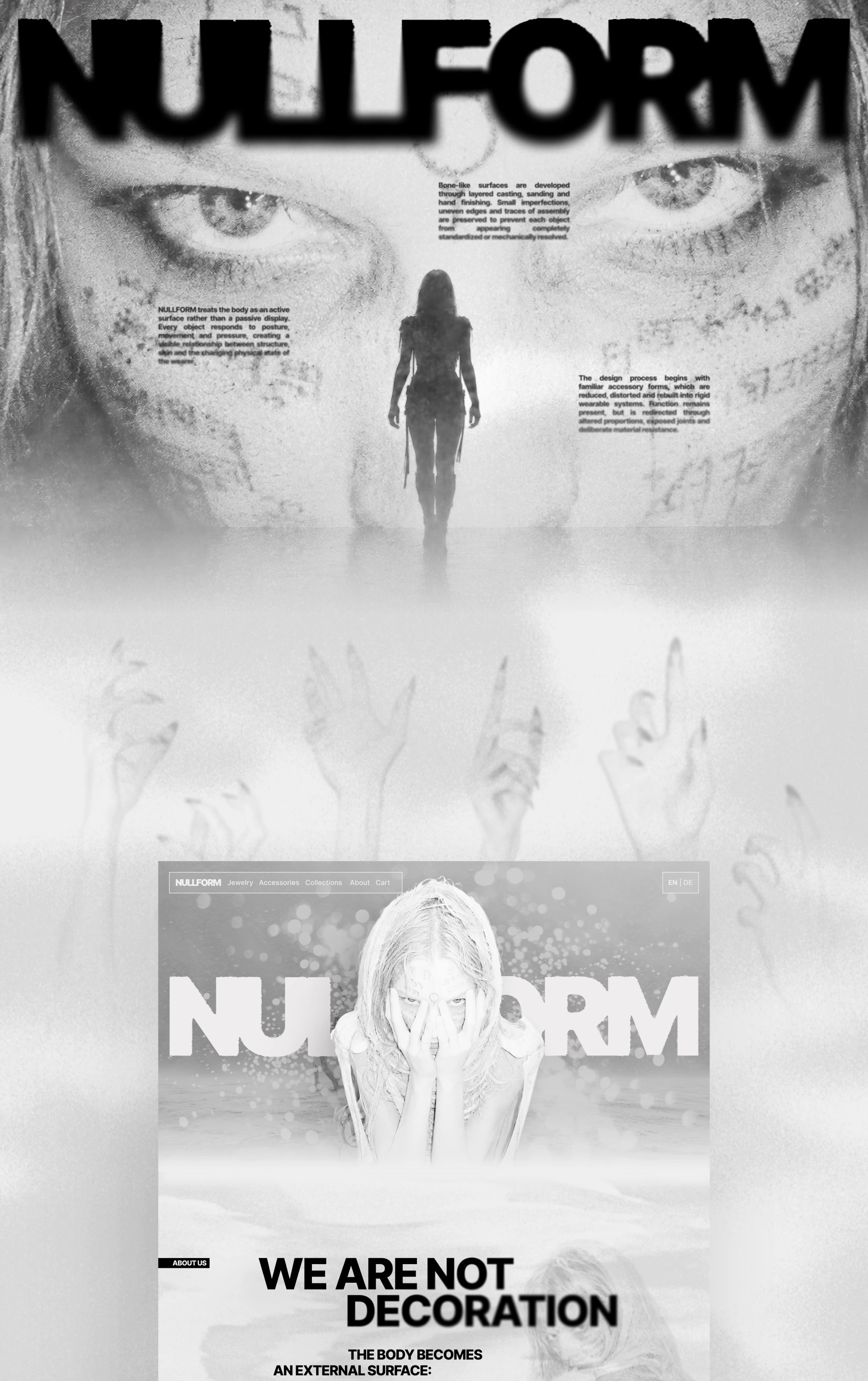 NULLFORM | WEBSITE DESIGN — Изображение №1 — Интерфейсы на Dprofile