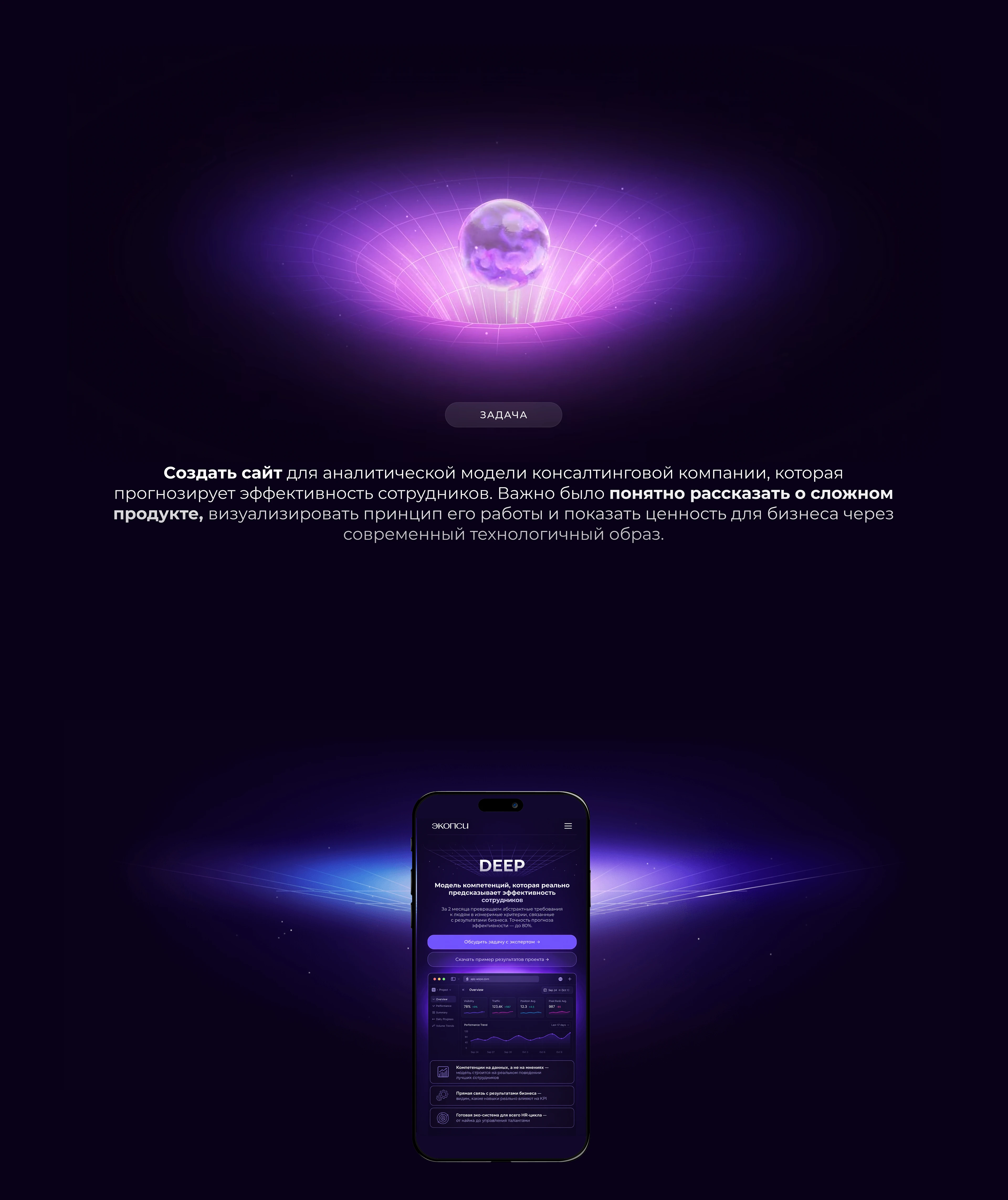HR Tech Landing Page | UX/UI Design — Изображение №2 — Интерфейсы на Dprofile