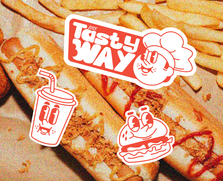 Tasty Way | Fast food restaurant — Брендинг, Иллюстрация на Dprofile