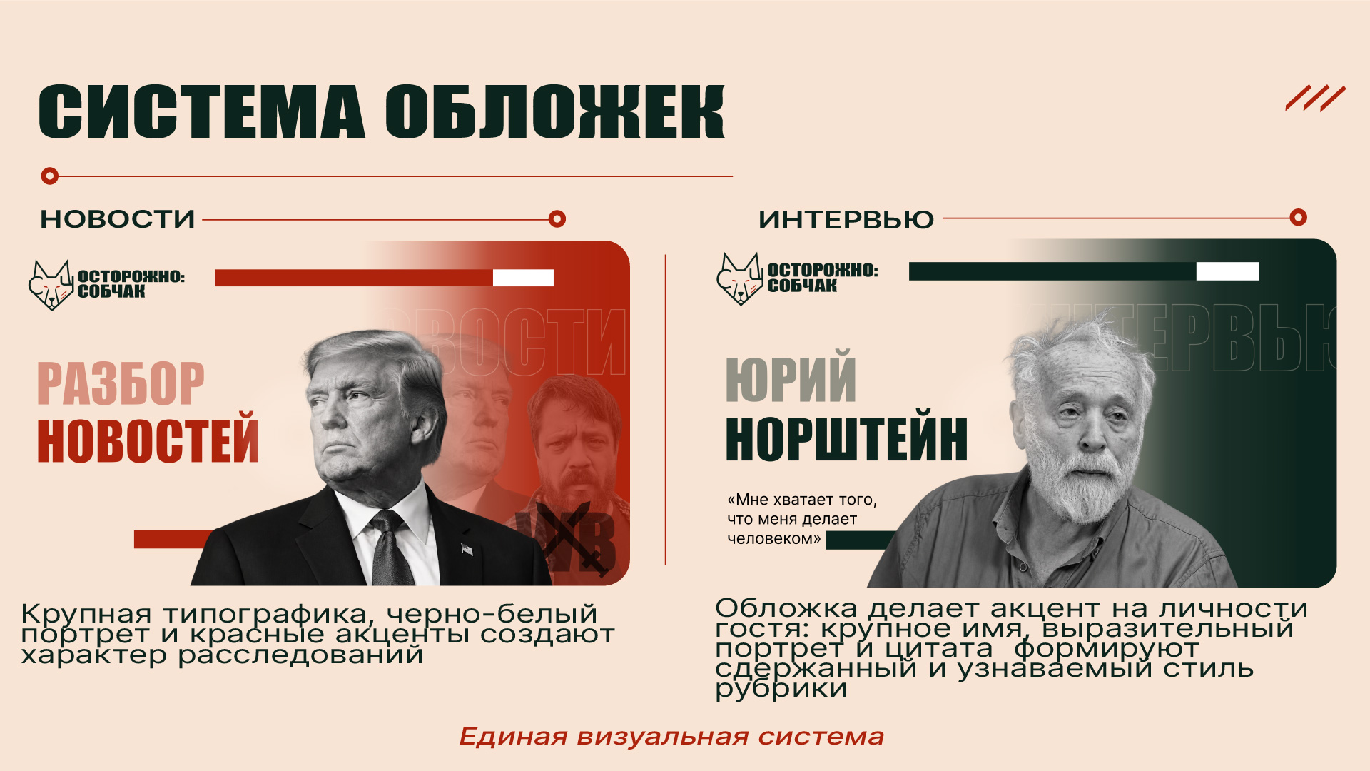 Концепт редизайна YouTube - канала "Осторожно: Собчак". — Изображение №7 — Брендинг, Графика на Dprofile