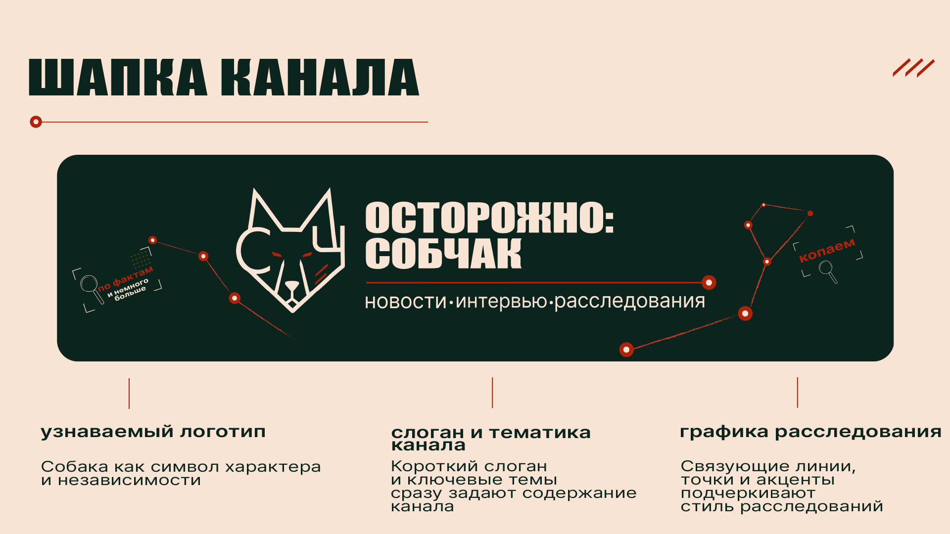 Концепт редизайна YouTube - канала "Осторожно: Собчак". — Изображение №5 — Брендинг, Графика на Dprofile
