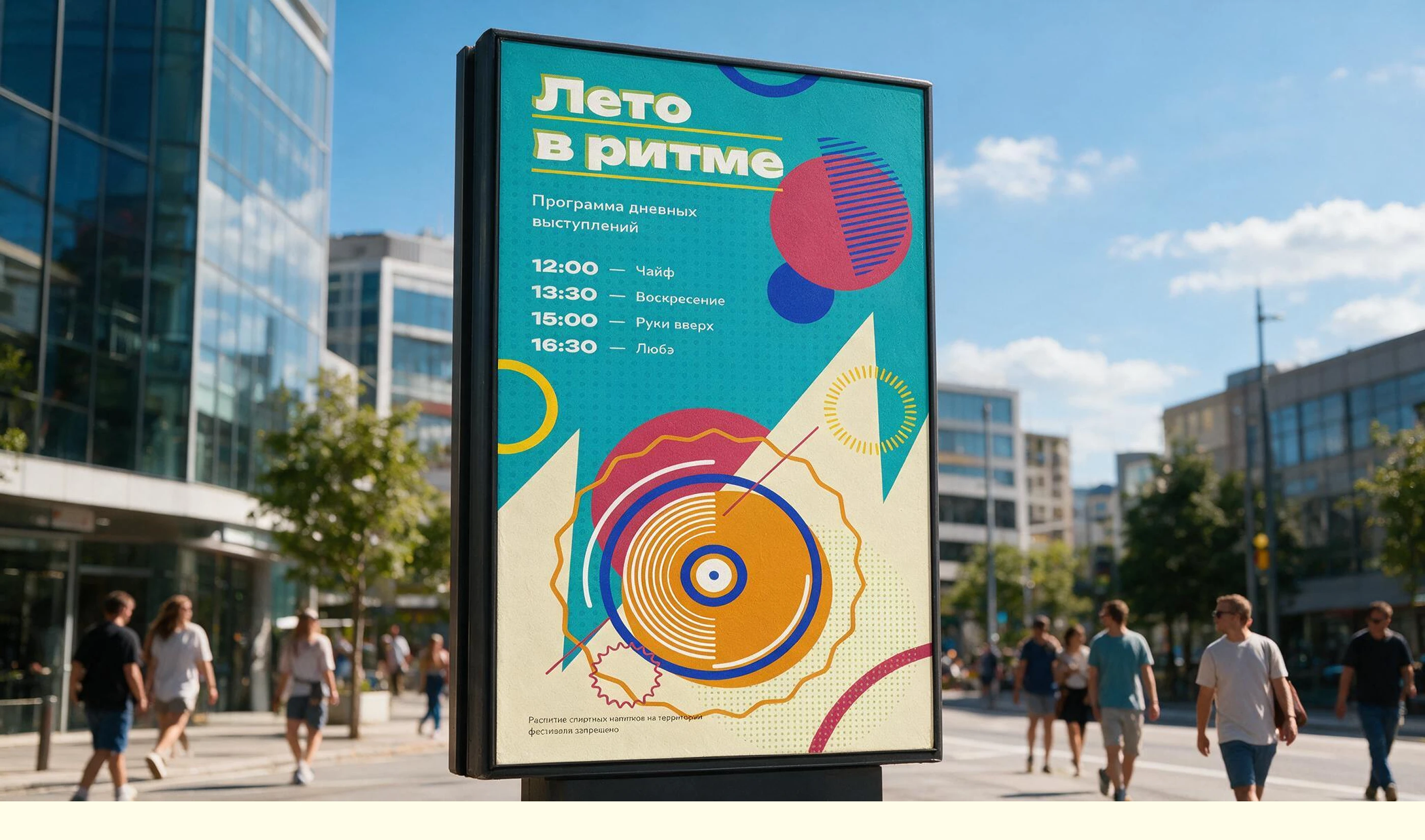 «Лето в ритме» — фестивальная плакатная серия — Изображение №4 — Графика на Dprofile