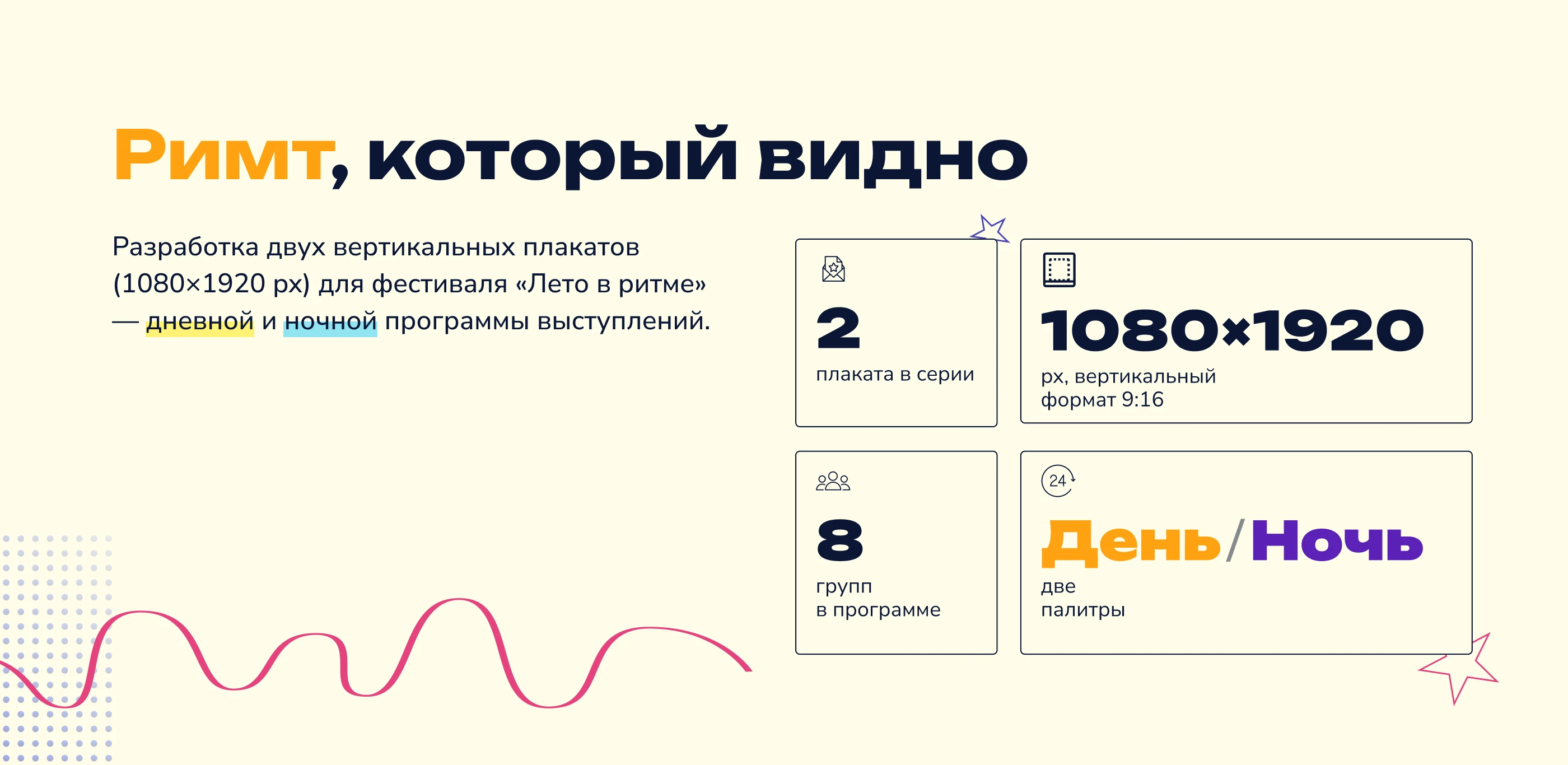 «Лето в ритме» — фестивальная плакатная серия — Изображение №2 — Графика на Dprofile