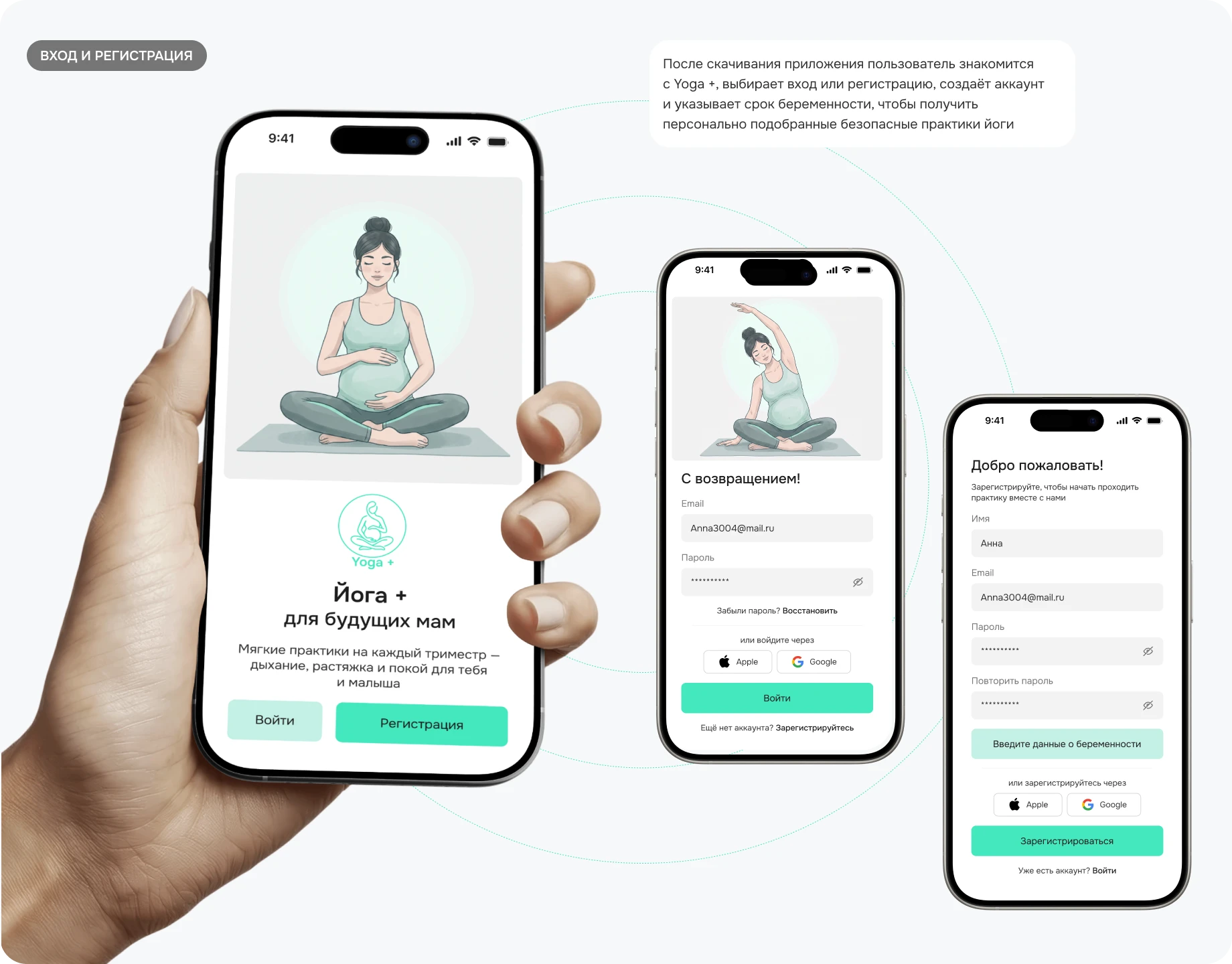 Приложение по йоге для беременных /Mobile App — Изображение №6 — Интерфейсы на Dprofile