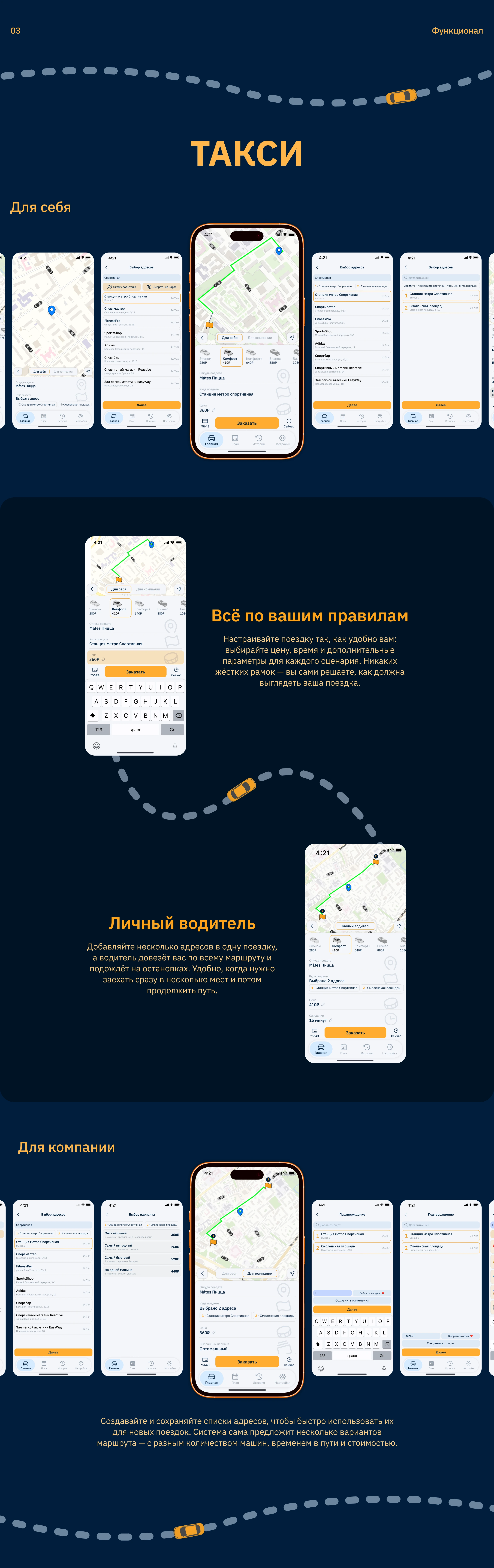 TTaxi — Приложение для заказа такси — Изображение №5 — Интерфейсы на Dprofile