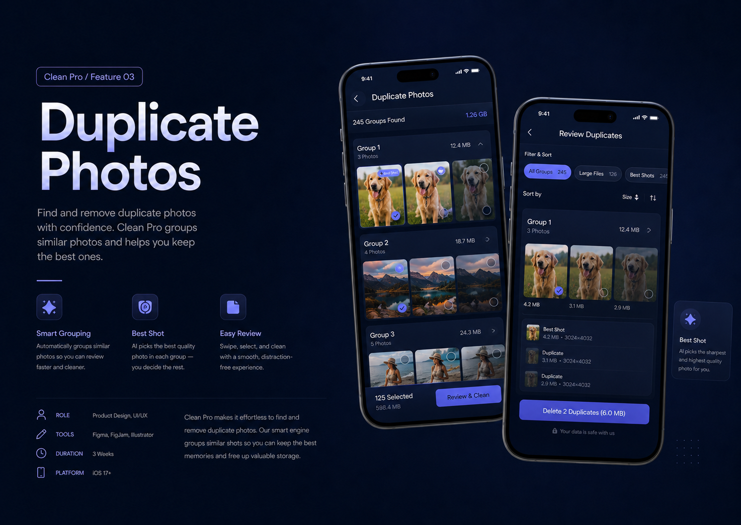 Clean Pro Smart iPhone Cleaner & Privacy App — Изображение №3 — Интерфейсы на Dprofile