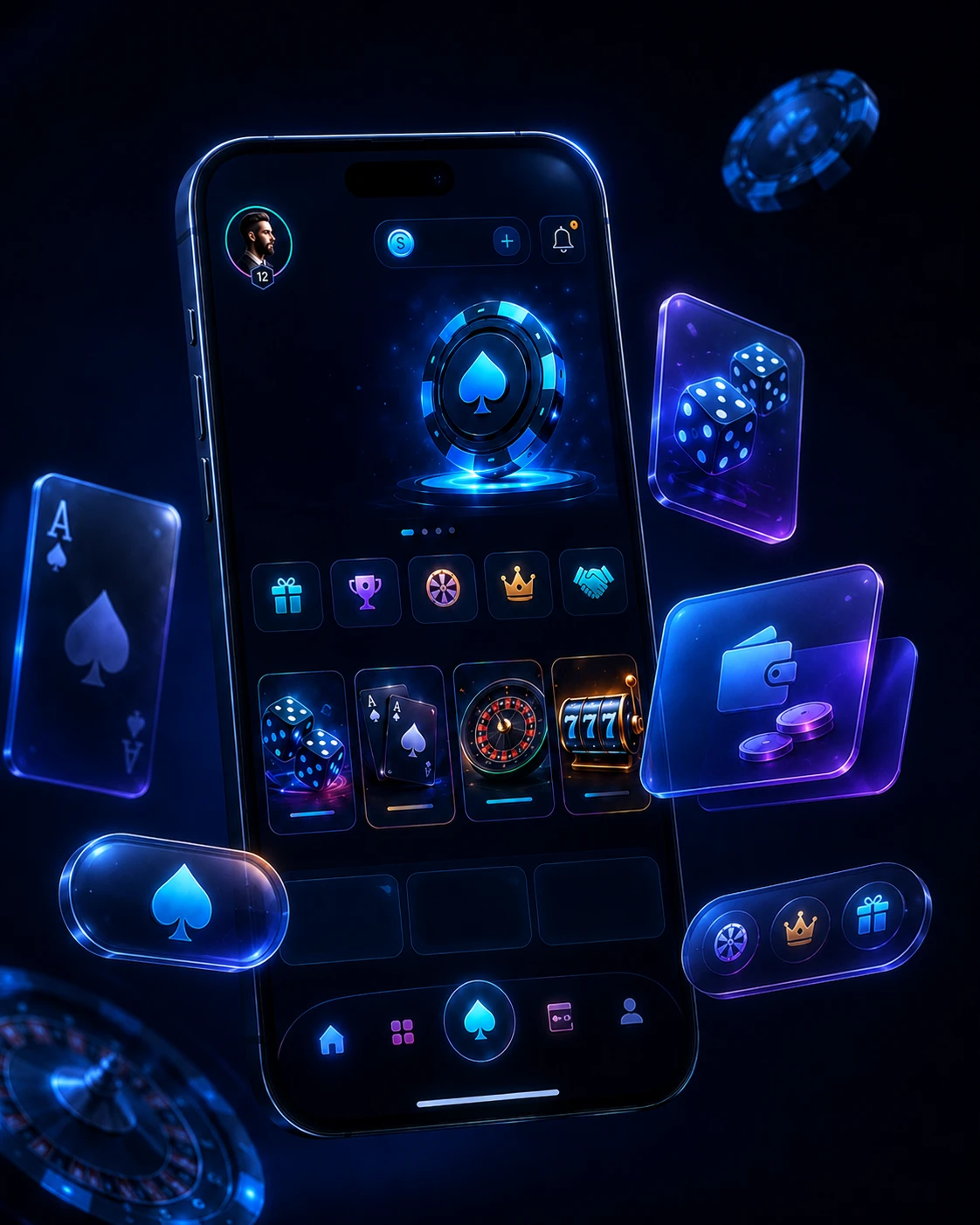 VS Gaming Casino Mobile App UI/UX — Изображение №3 — Интерфейсы на Dprofile