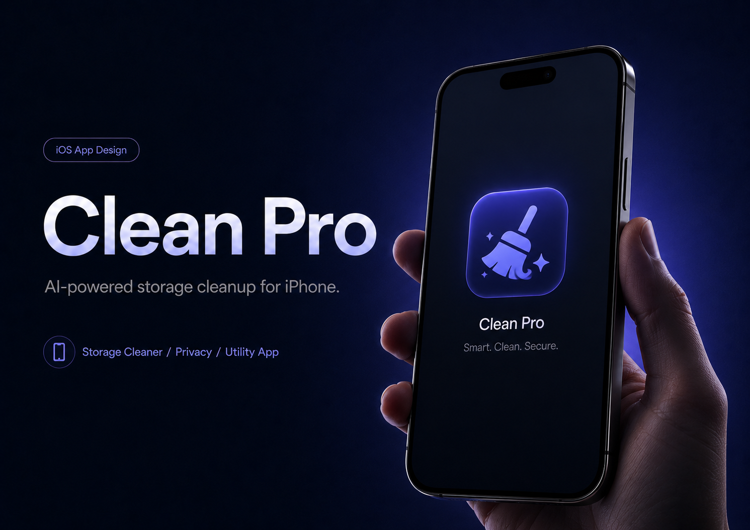 Clean Pro Smart iPhone Cleaner & Privacy App — Изображение №1 — Интерфейсы на Dprofile