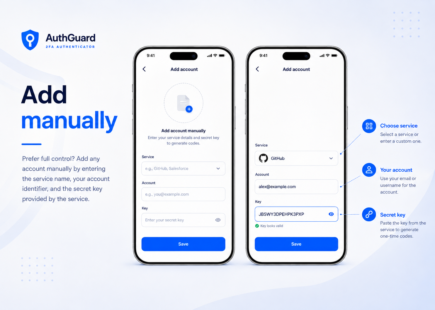 2FA Authenticator App — Изображение №5 — Интерфейсы на Dprofile