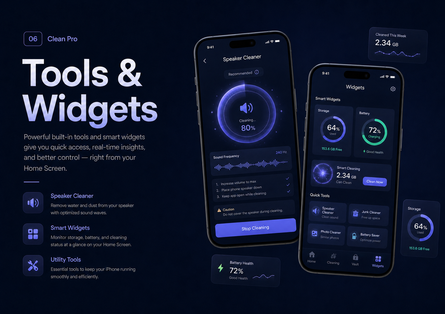 Clean Pro Smart iPhone Cleaner & Privacy App — Изображение №6 — Интерфейсы на Dprofile
