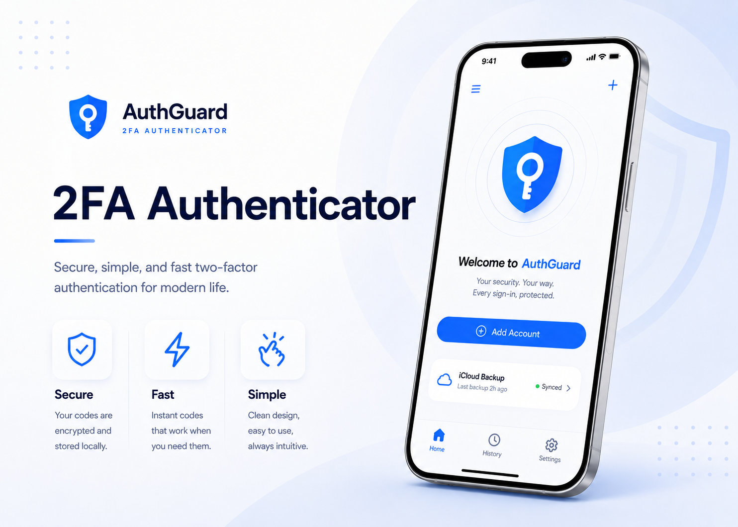 2FA Authenticator App — Изображение №1 — Интерфейсы на Dprofile