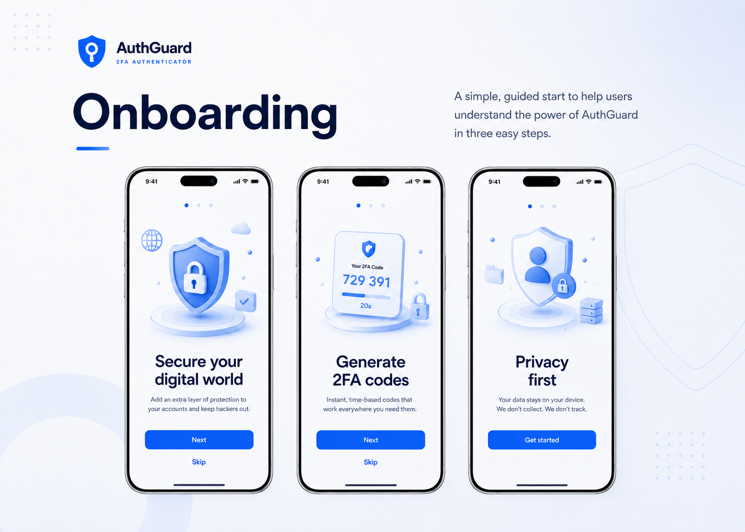 2FA Authenticator App — Изображение №2 — Интерфейсы на Dprofile
