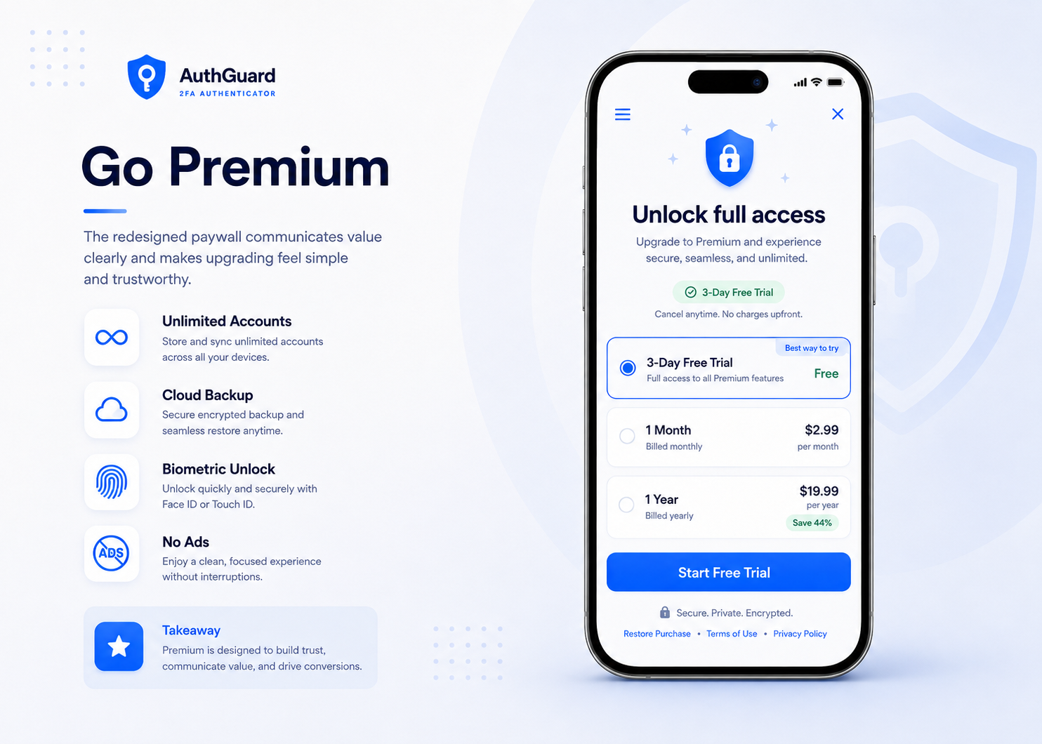 2FA Authenticator App — Изображение №8 — Интерфейсы на Dprofile