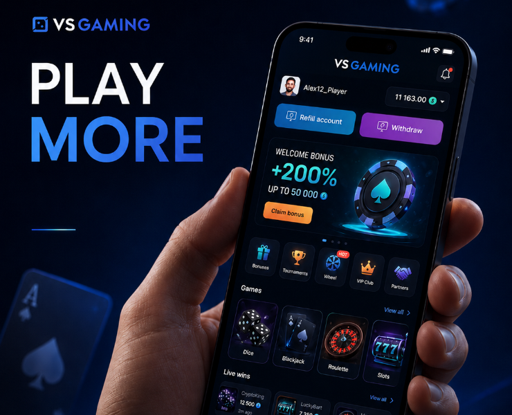 VS Gaming Casino Mobile App UI/UX — Интерфейсы на Dprofile