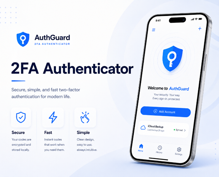 2FA Authenticator App — Интерфейсы на Dprofile
