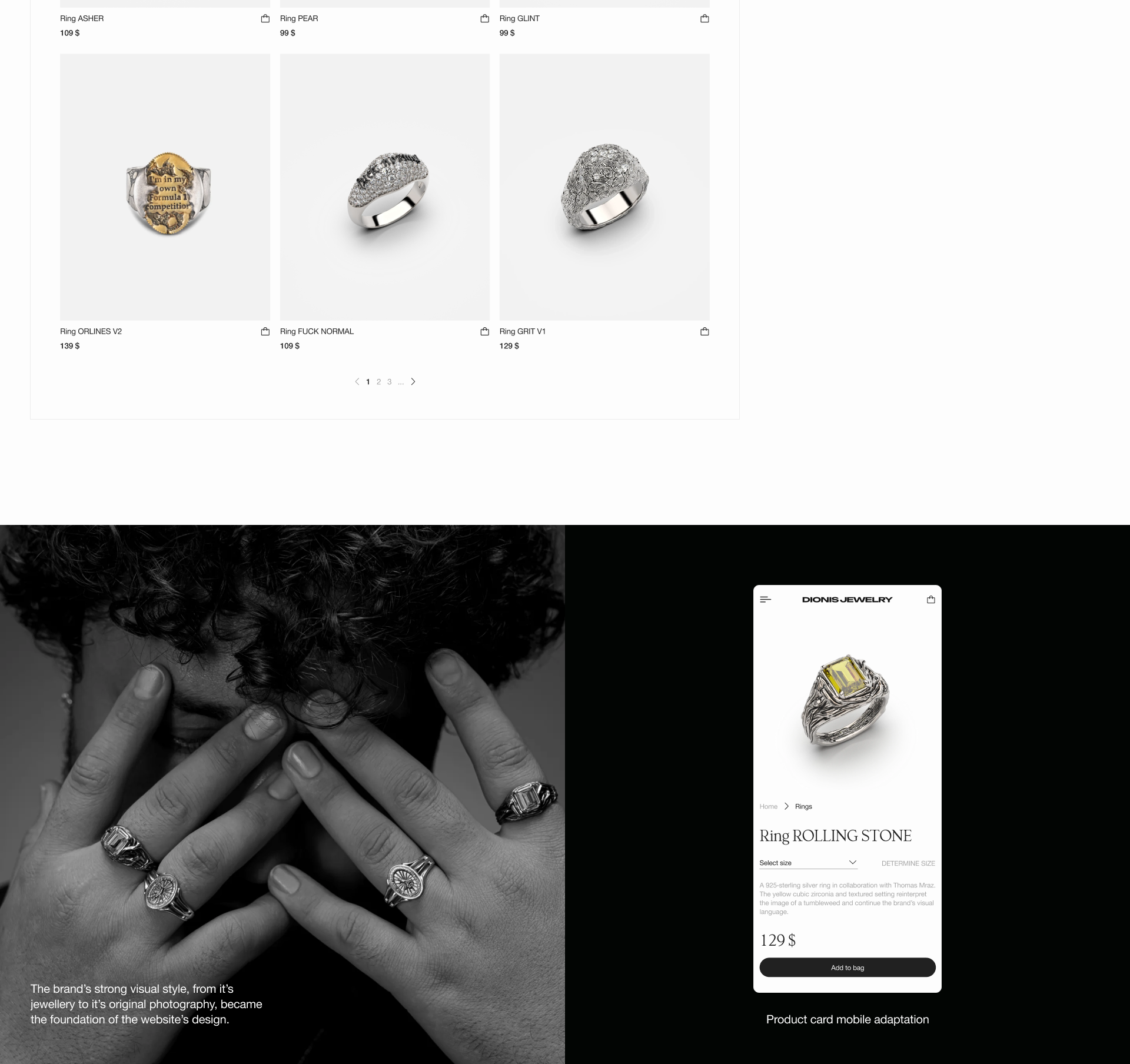 DIONIS JEWELRY — Изображение №10 — Интерфейсы на Dprofile