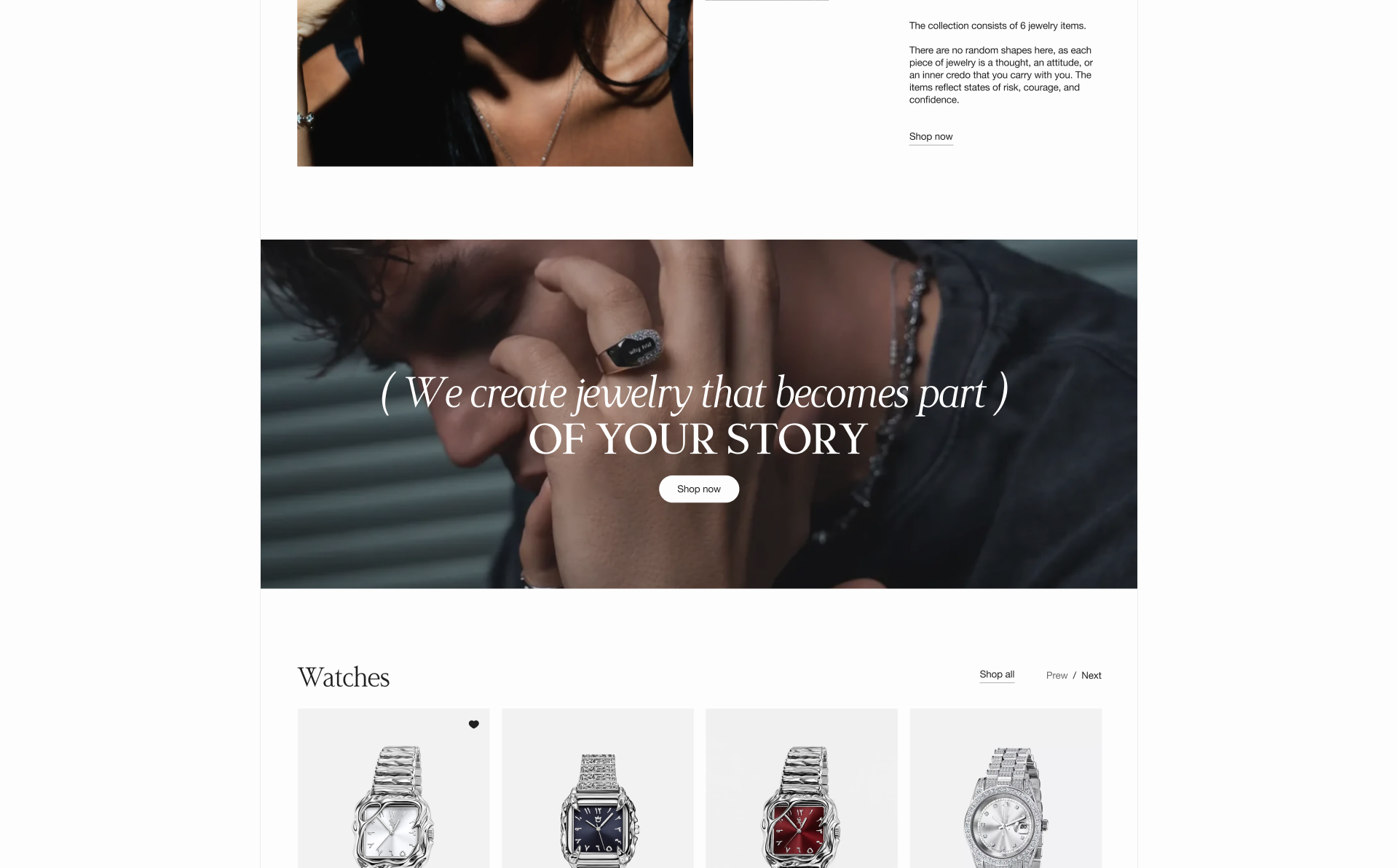 DIONIS JEWELRY — Изображение №5 — Интерфейсы на Dprofile