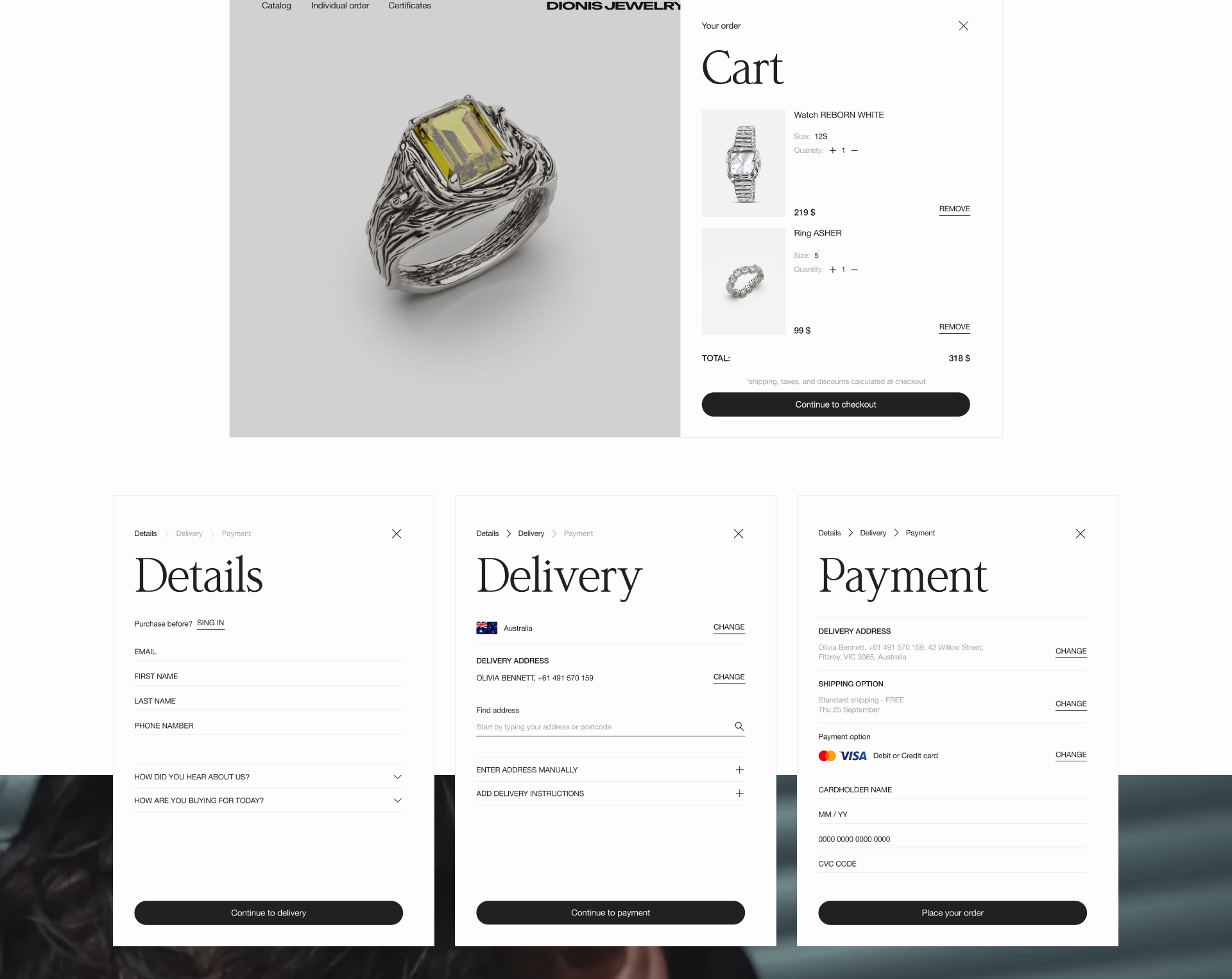 DIONIS JEWELRY — Изображение №14 — Интерфейсы на Dprofile