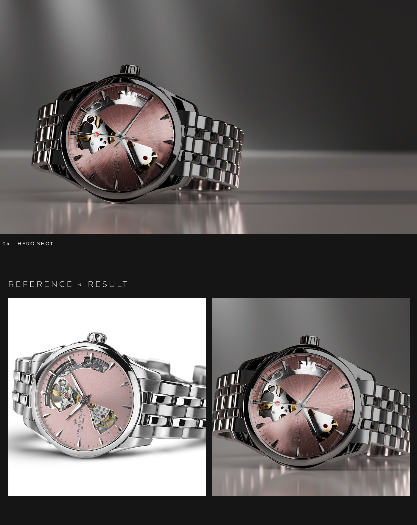 HAMILTON JAZZMASTER | 3D PROJECT VISUALIZATION — Изображение №5 — 3D, Анимация на Dprofile