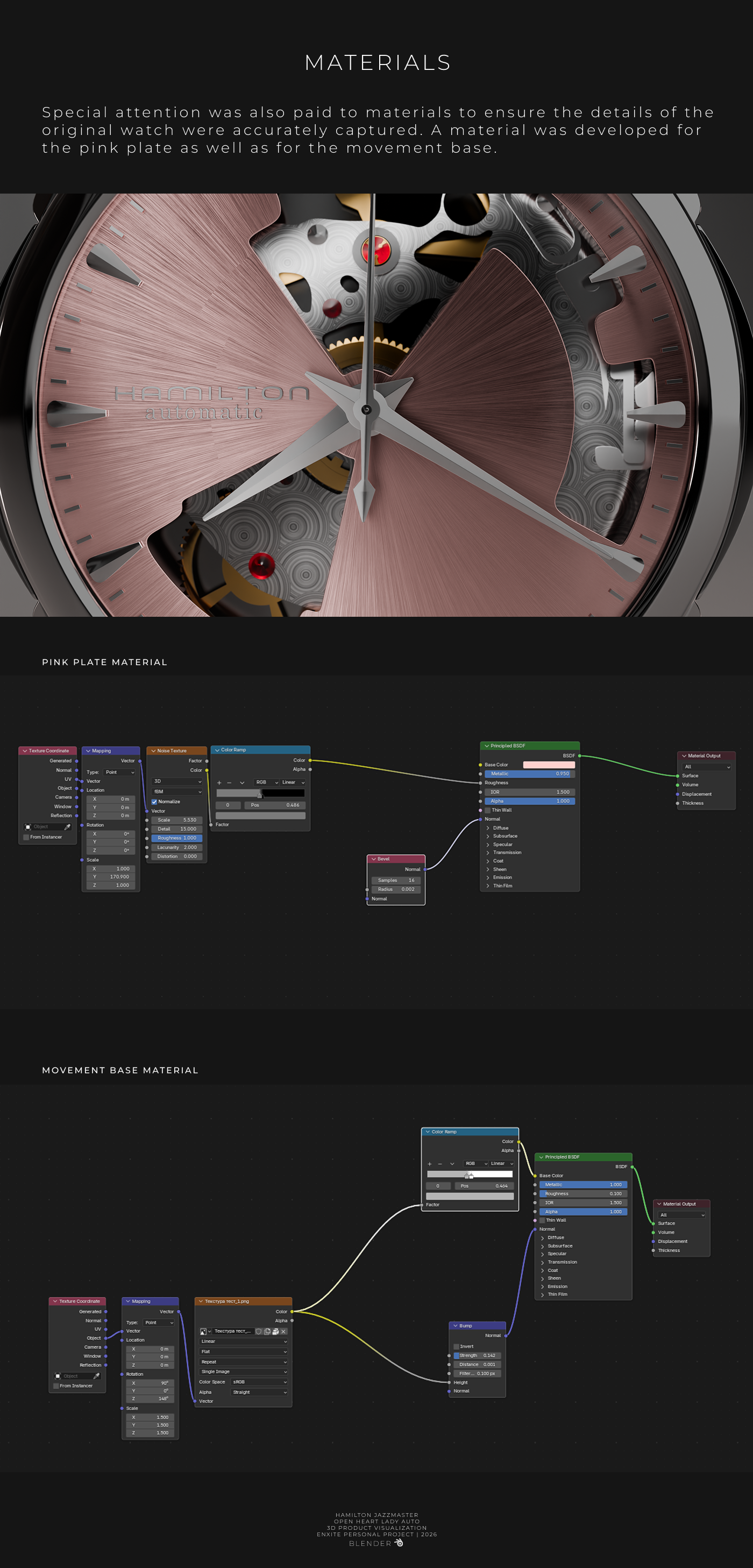 HAMILTON JAZZMASTER | 3D PROJECT VISUALIZATION — Изображение №7 — 3D, Анимация на Dprofile