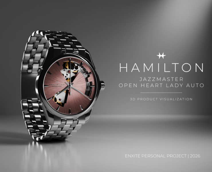 HAMILTON JAZZMASTER | 3D PROJECT VISUALIZATION на Dprofile