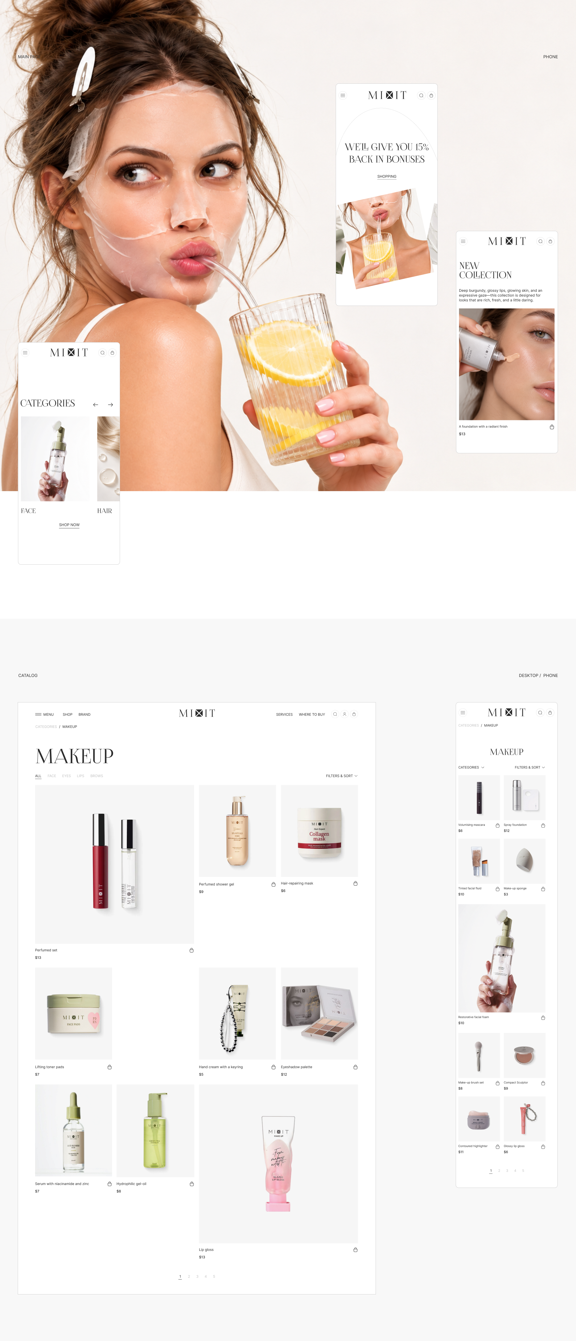 MIXIT — Concept Website Redesign — Изображение №3 — Интерфейсы на Dprofile