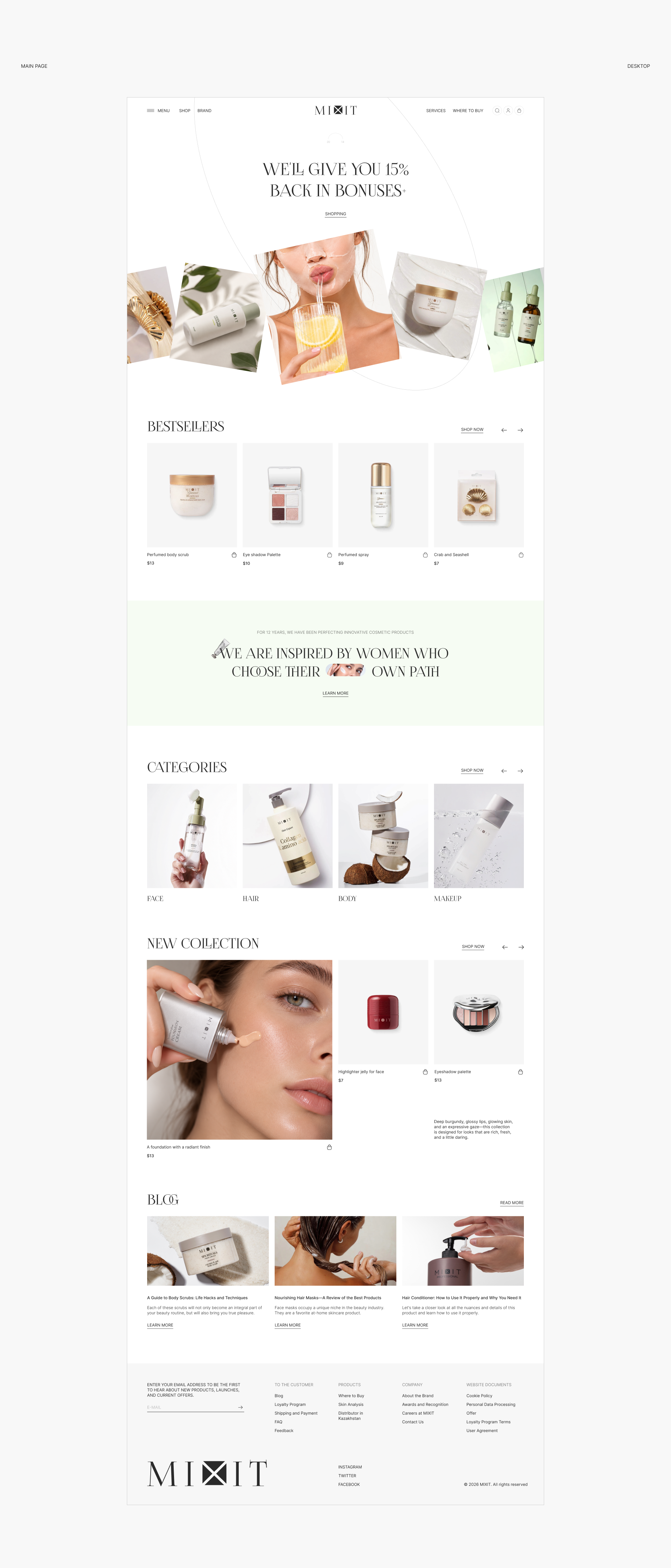 MIXIT — Concept Website Redesign — Изображение №2 — Интерфейсы на Dprofile