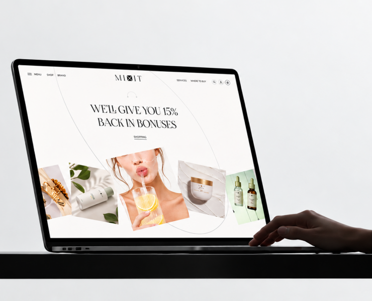 MIXIT — Concept Website Redesign — Интерфейсы на Dprofile