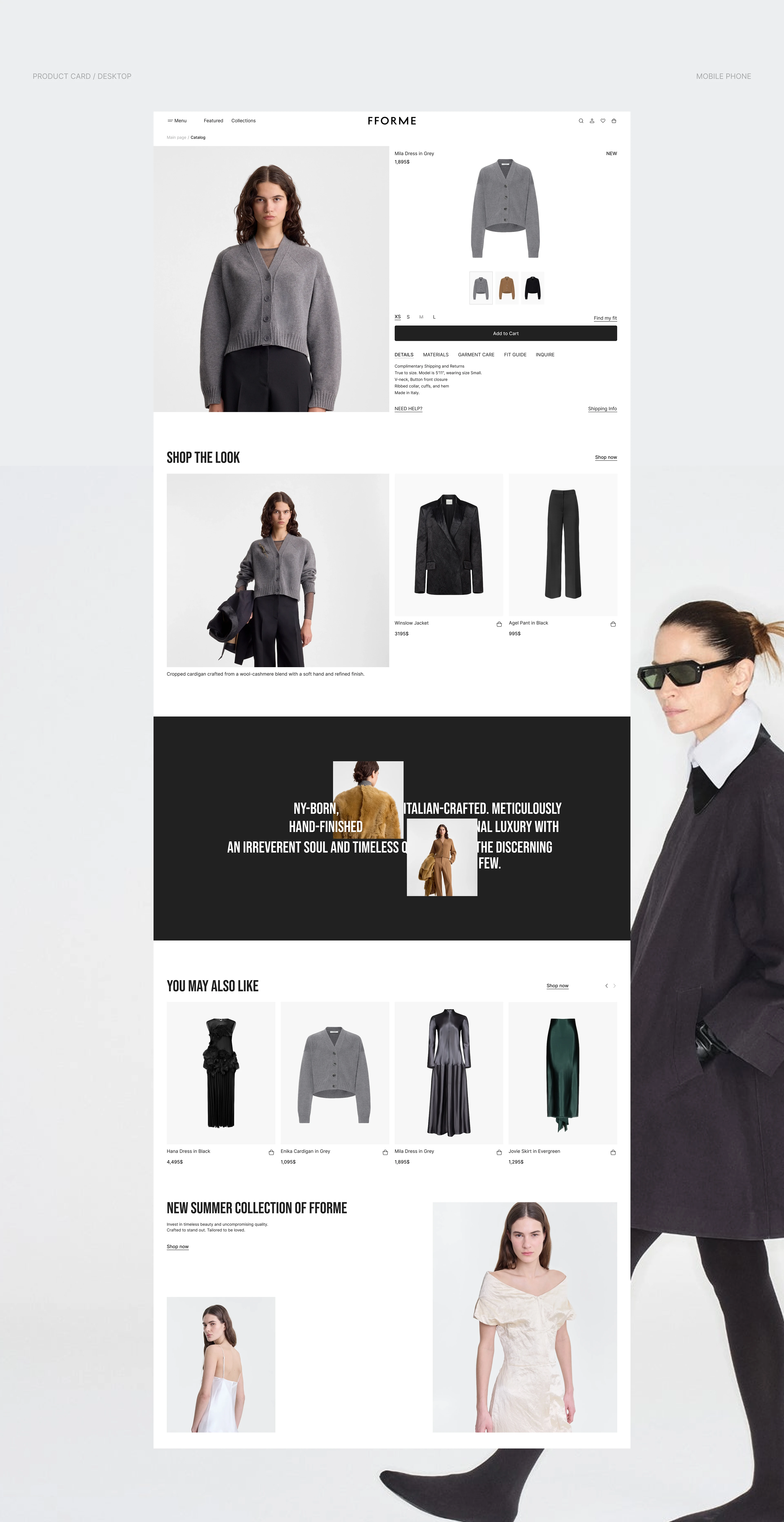 FFORME — Fashion E-commerce Redesign — Изображение №8 — Интерфейсы на Dprofile