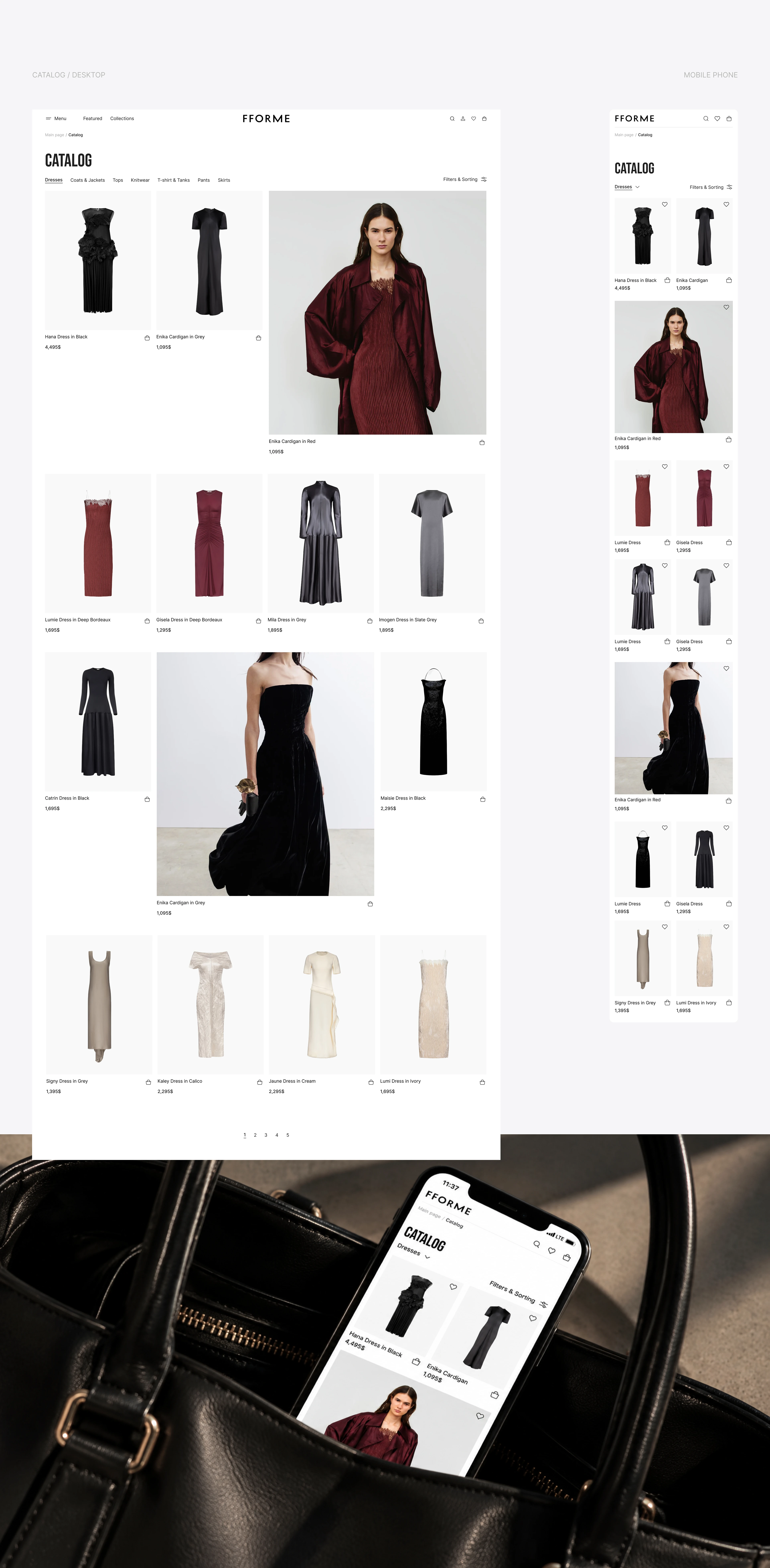 FFORME — Fashion E-commerce Redesign — Изображение №5 — Интерфейсы на Dprofile