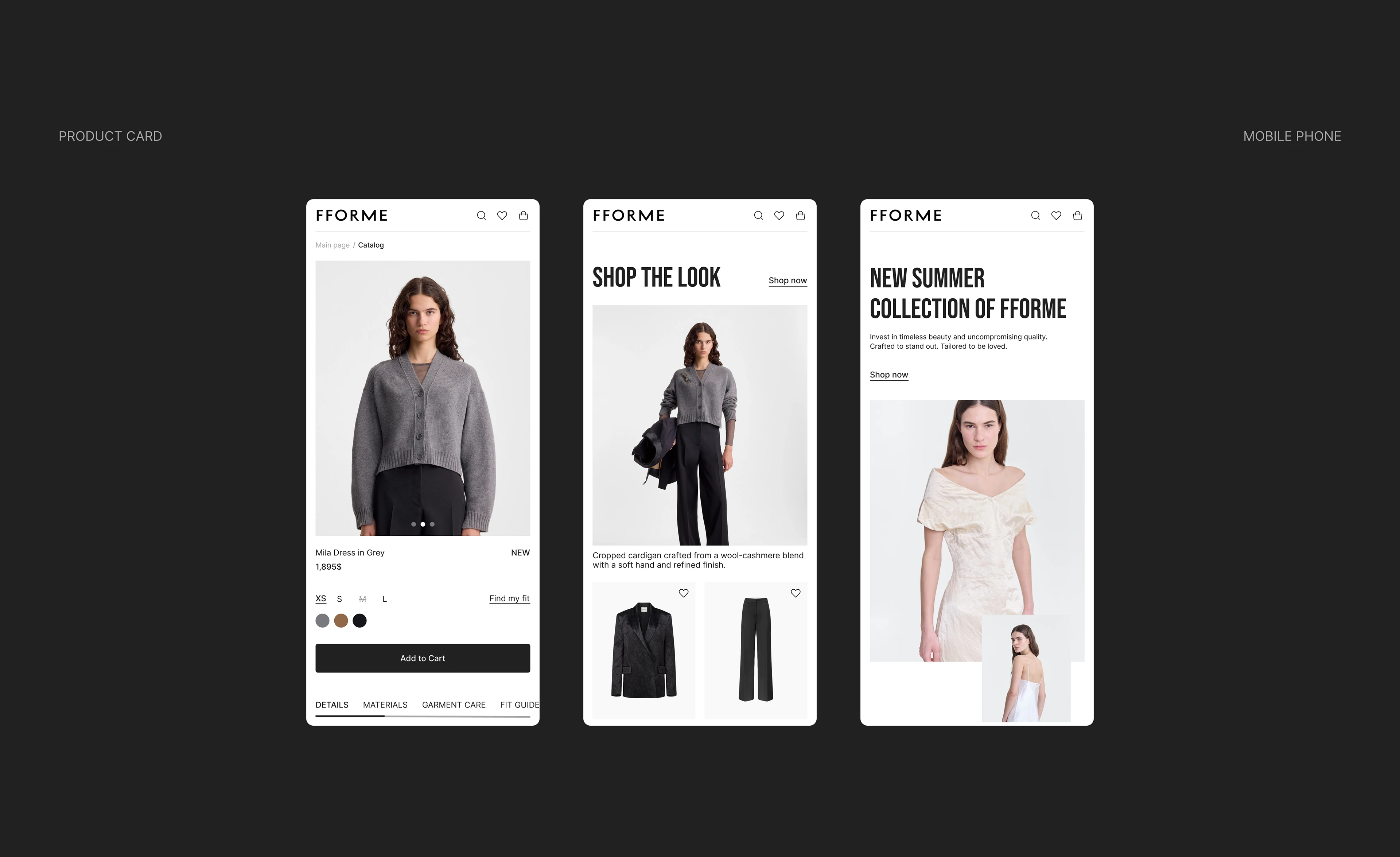 FFORME — Fashion E-commerce Redesign — Изображение №9 — Интерфейсы на Dprofile