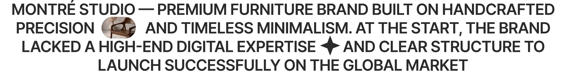 MONTRÉ STUDIO — Furniture E-commerce Website — Изображение №2 — Интерфейсы на Dprofile
